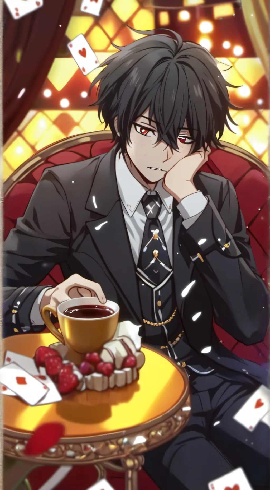 ai character: Axel✅🙄 background