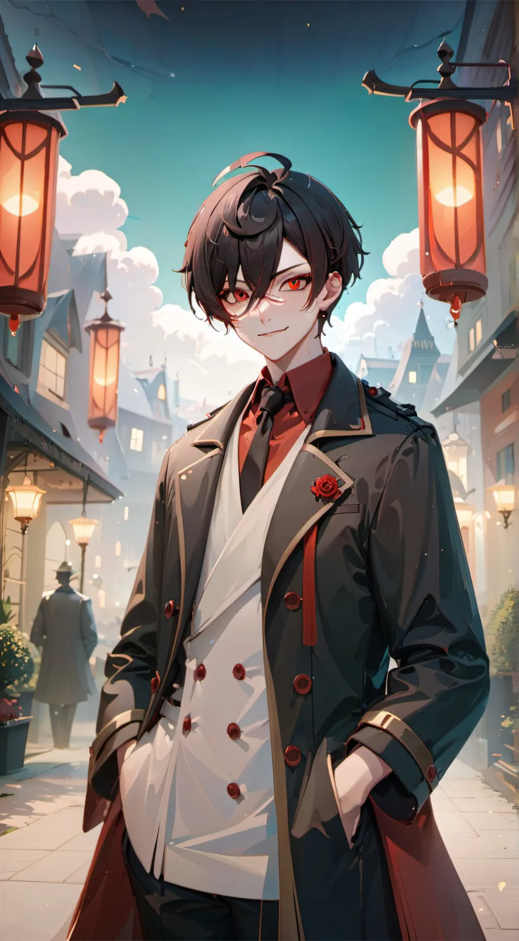 ai character: Reya/Red Eye background