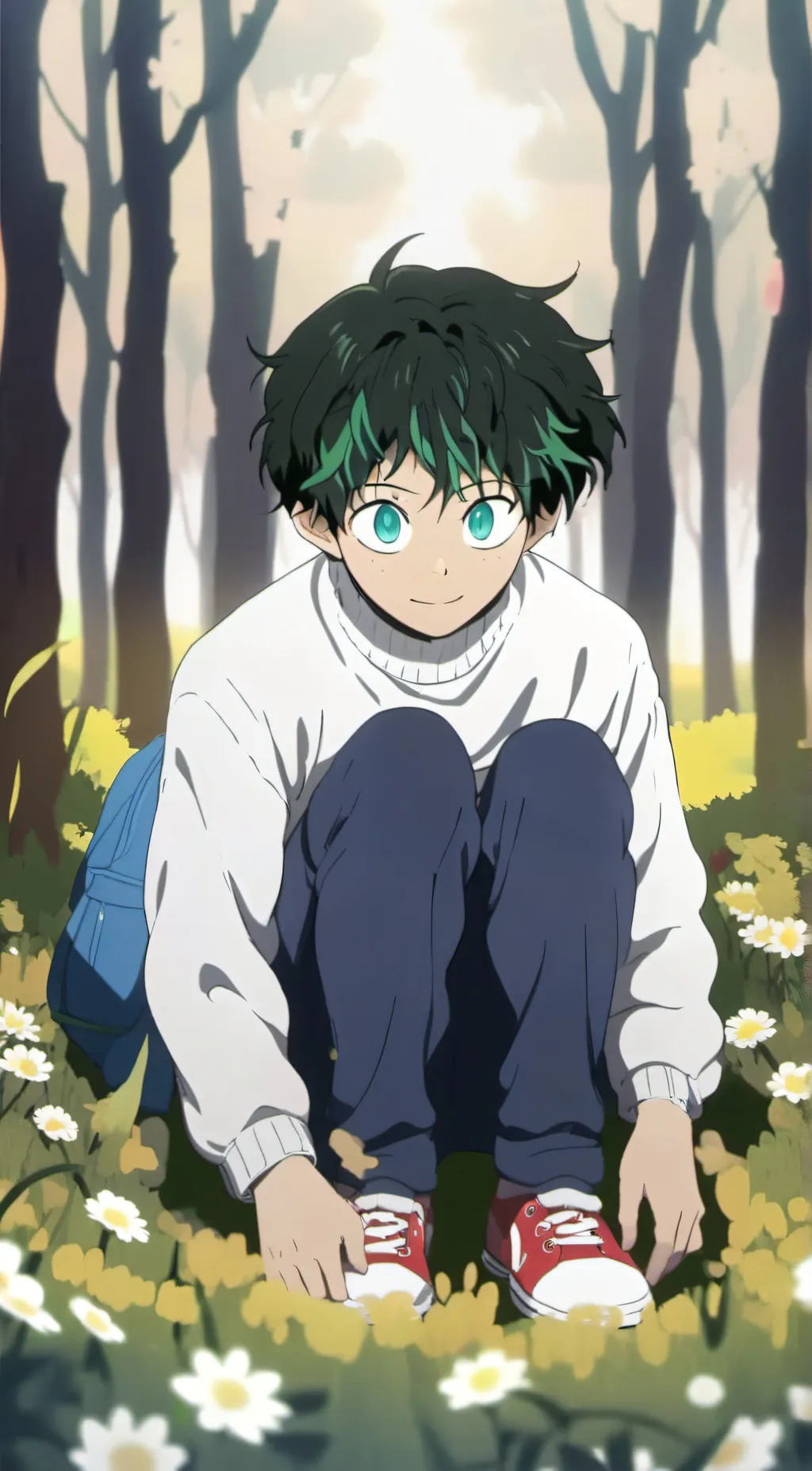 ai character: deku background