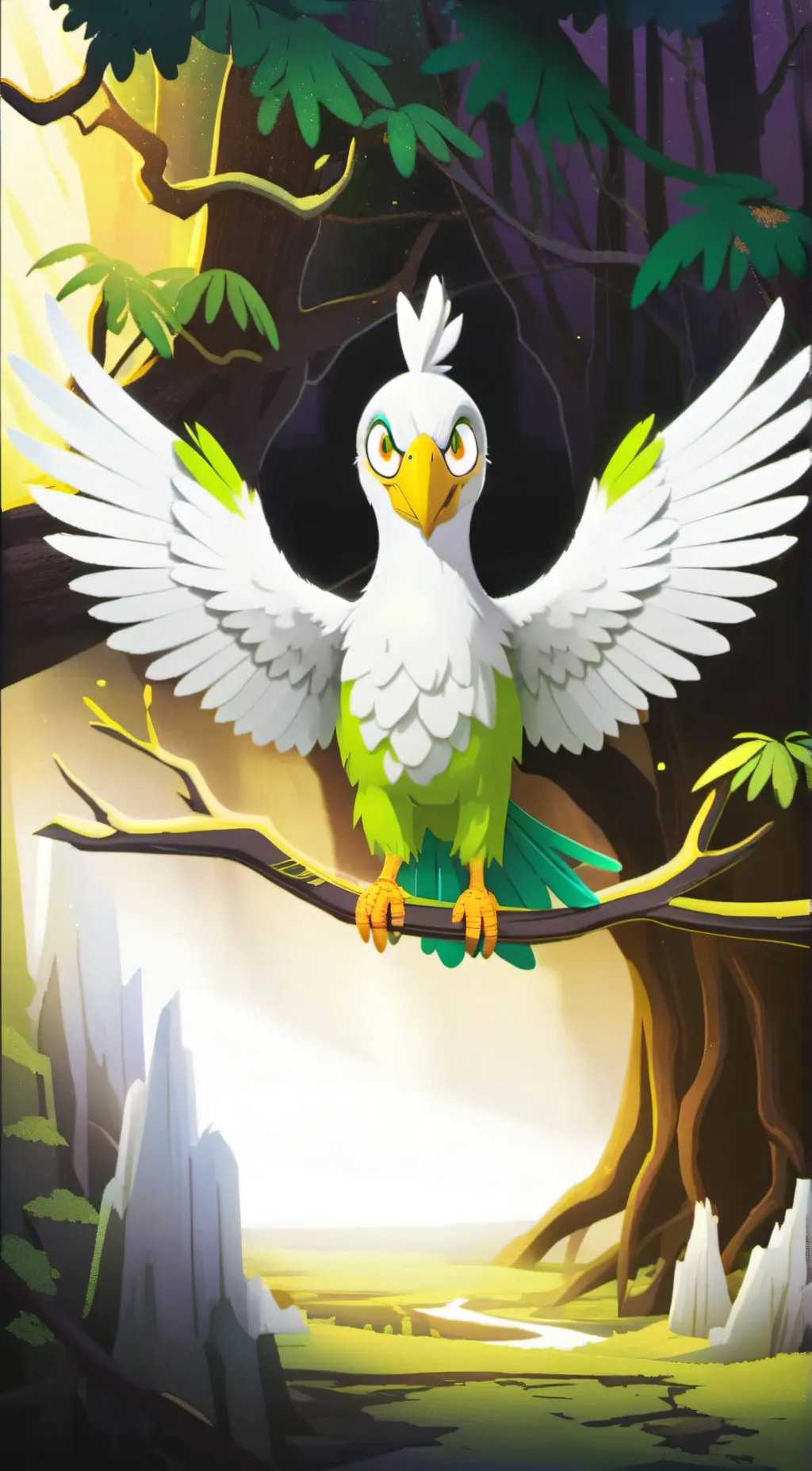 ai character: doulingo  background