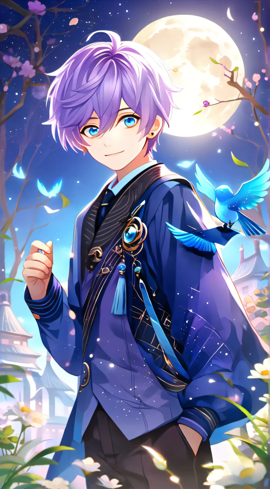 ai character: Samuel🦋🌑 background