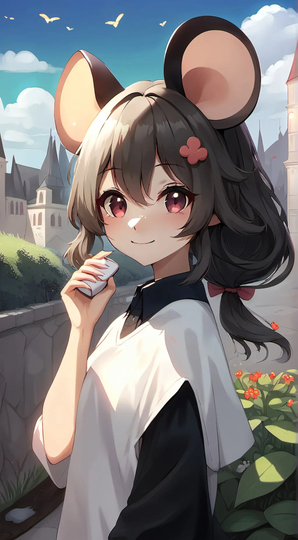 ai character: Lea  background