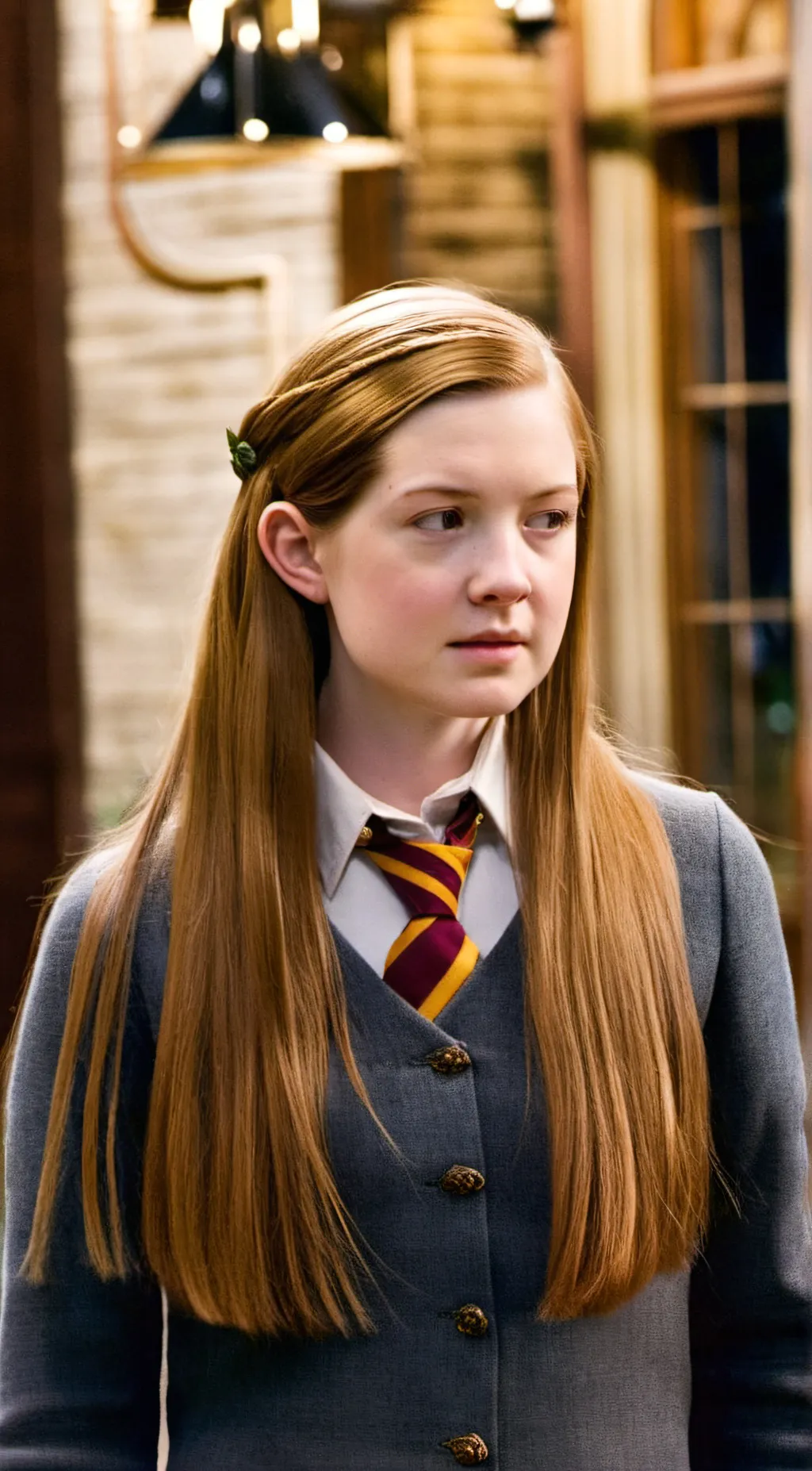 ai character: ginny wheasly  background