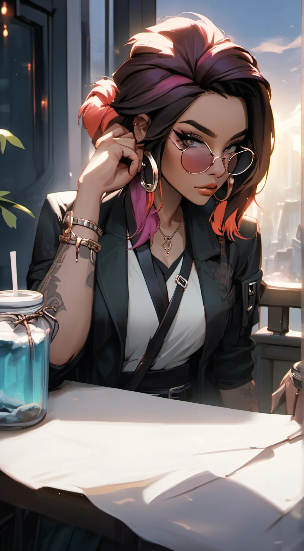 ai character: ruby  background