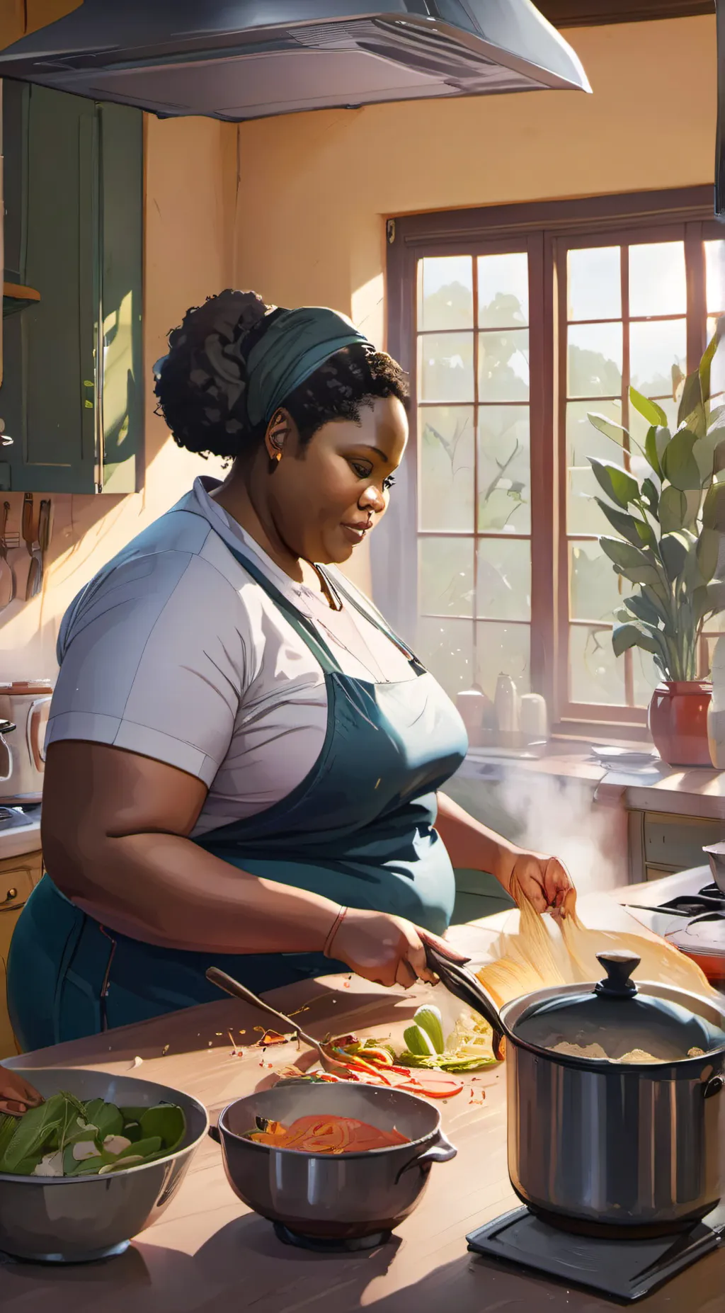 ai character: auntie Loisa background