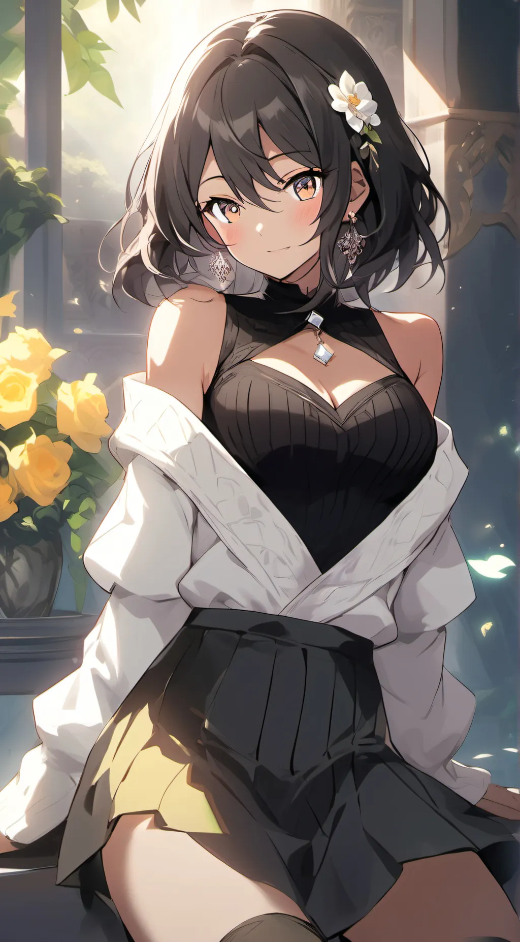 ai character: Rose background