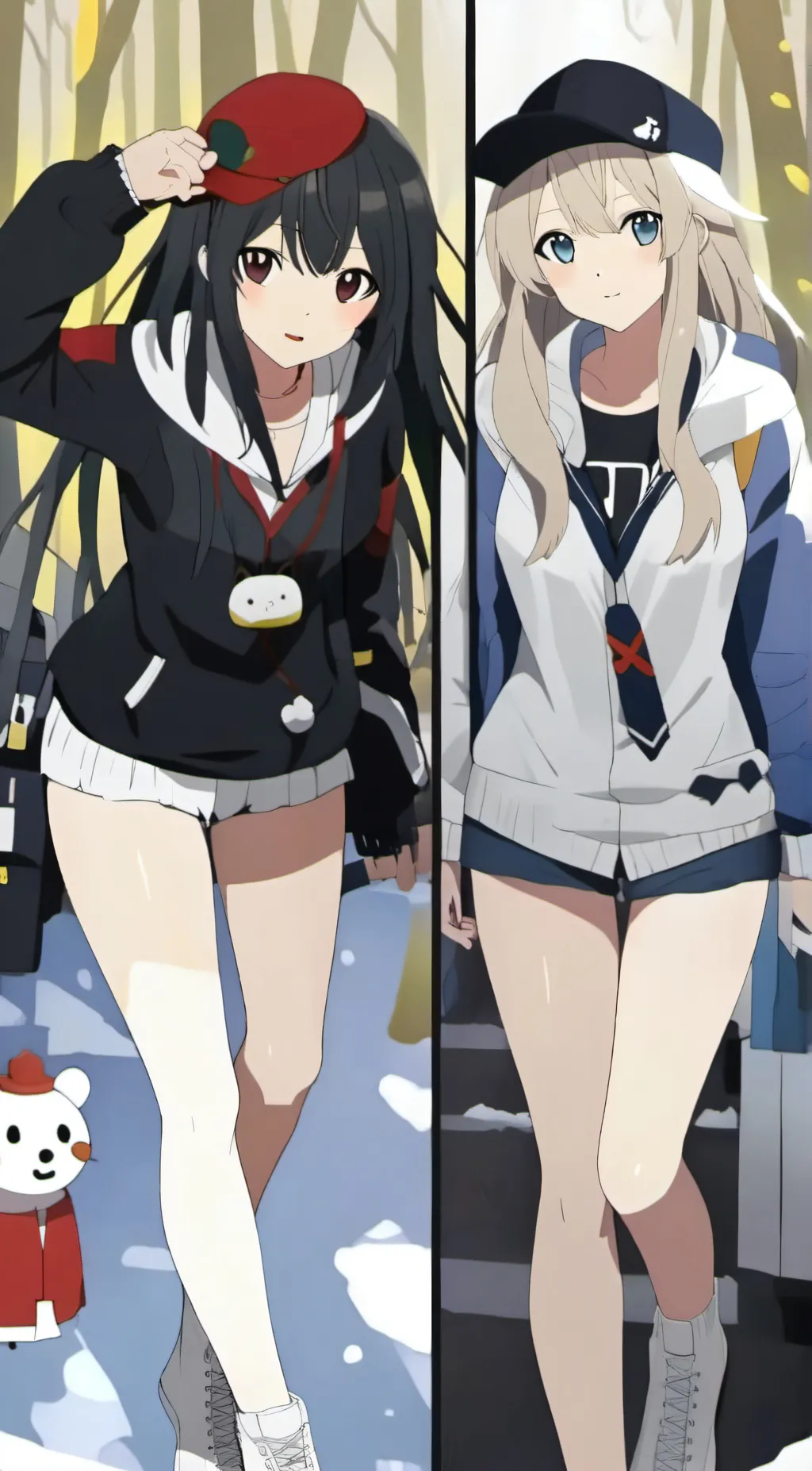 ai character: Madison and Maria  background