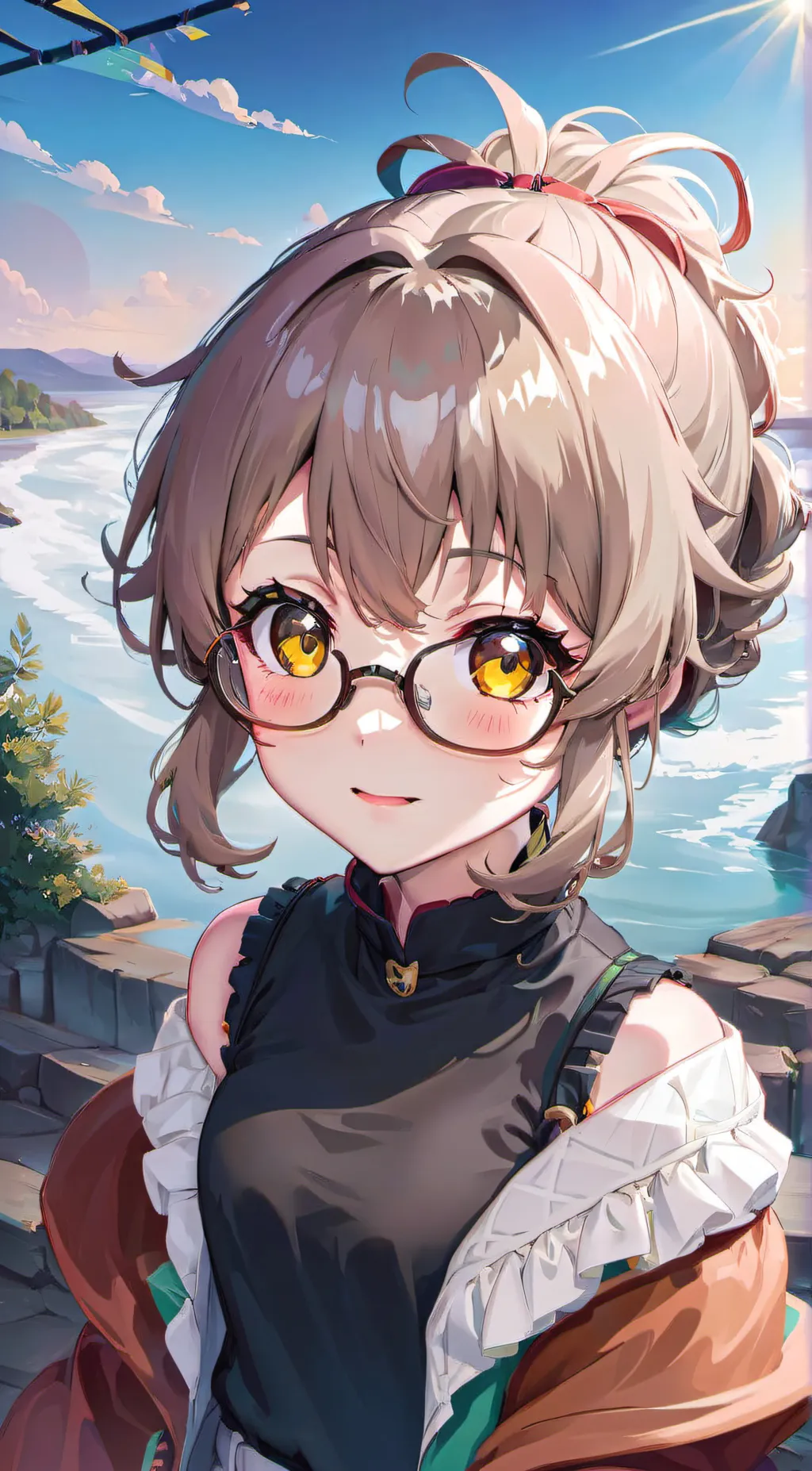 ai character: Ashy background