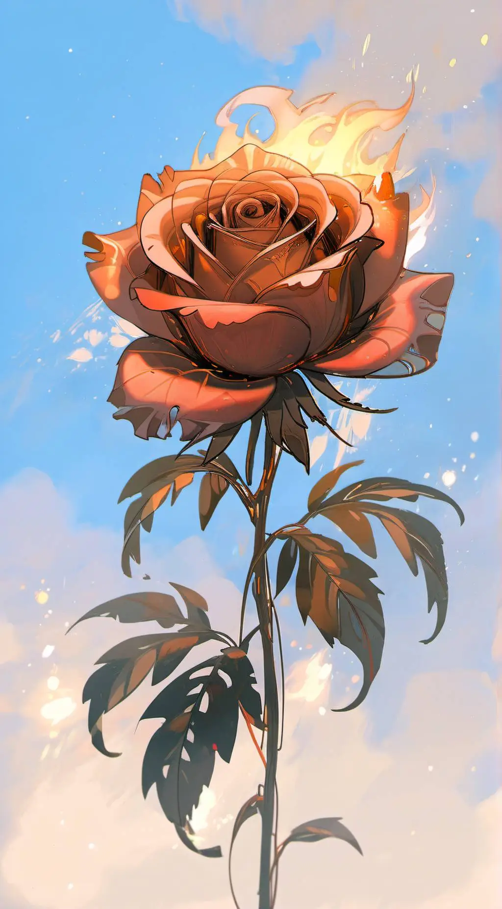 ai character: Rose~ background