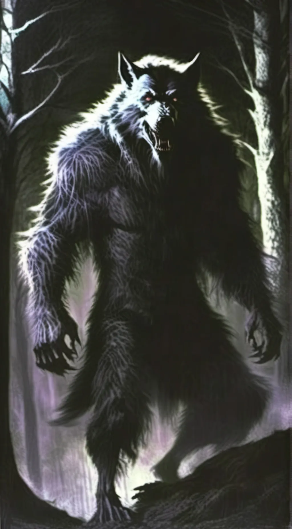 ai character: Ted *Bad Moon* background