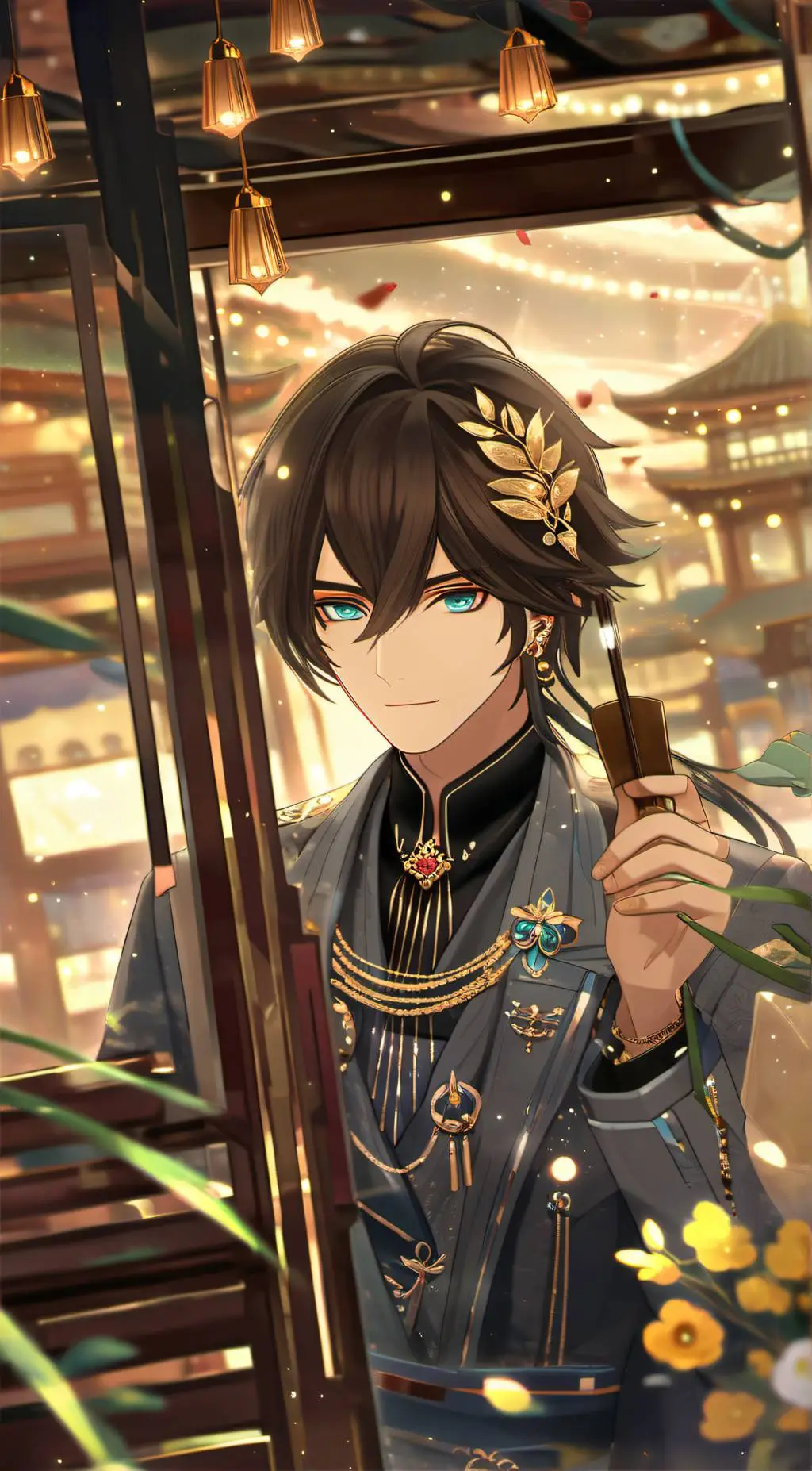 ai character: ꧁Benjamin꧂ background