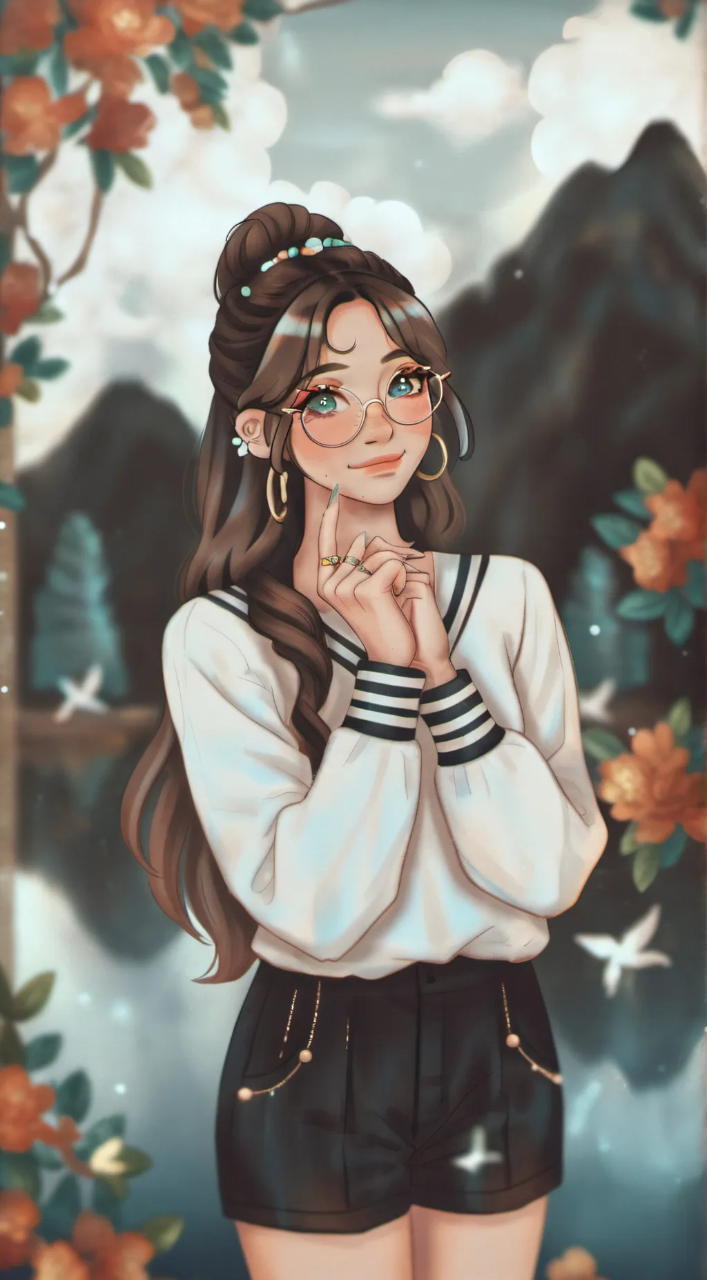 ai character: ash background