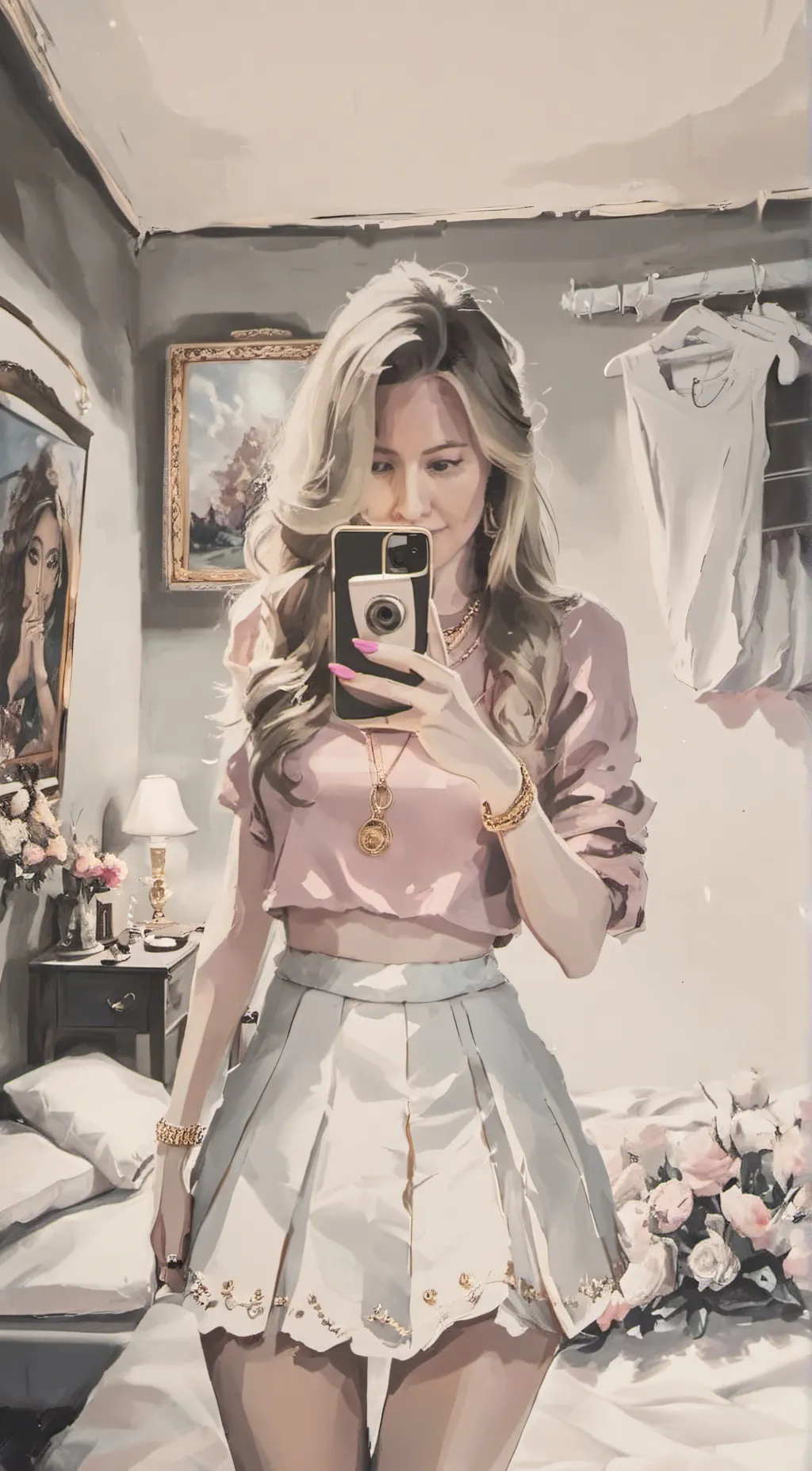 ai character: Rebecca👁️🫦👁️ background