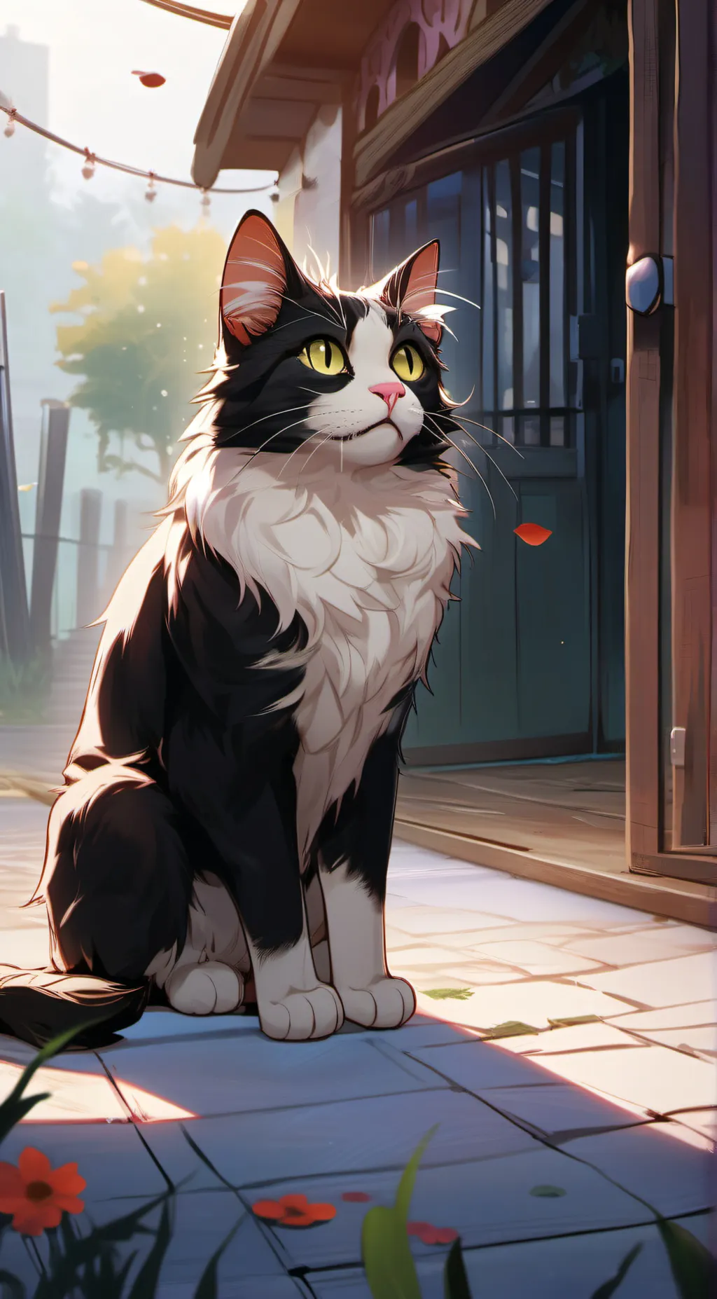 ai character: crystal background