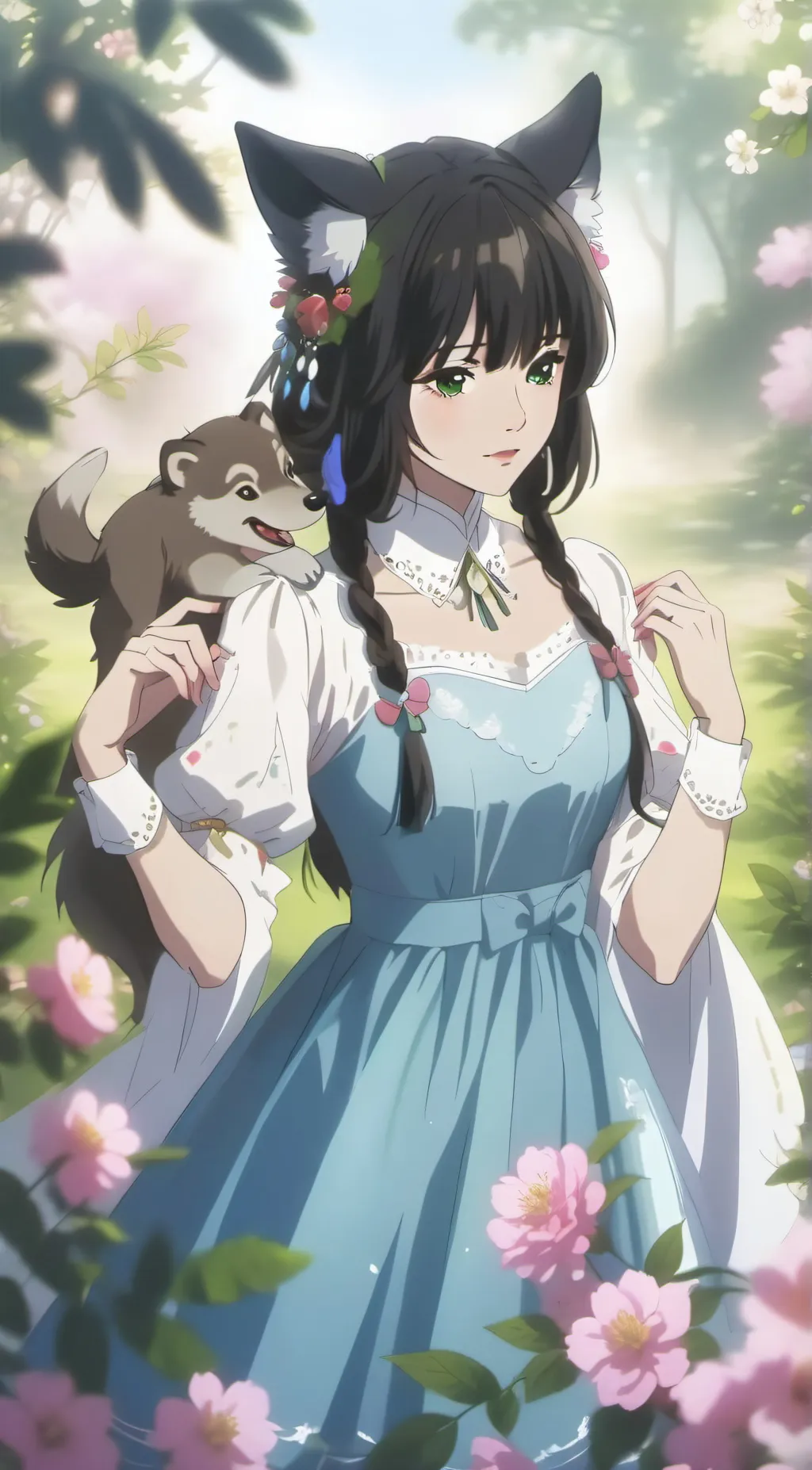 ai character: Wolf Valery. background