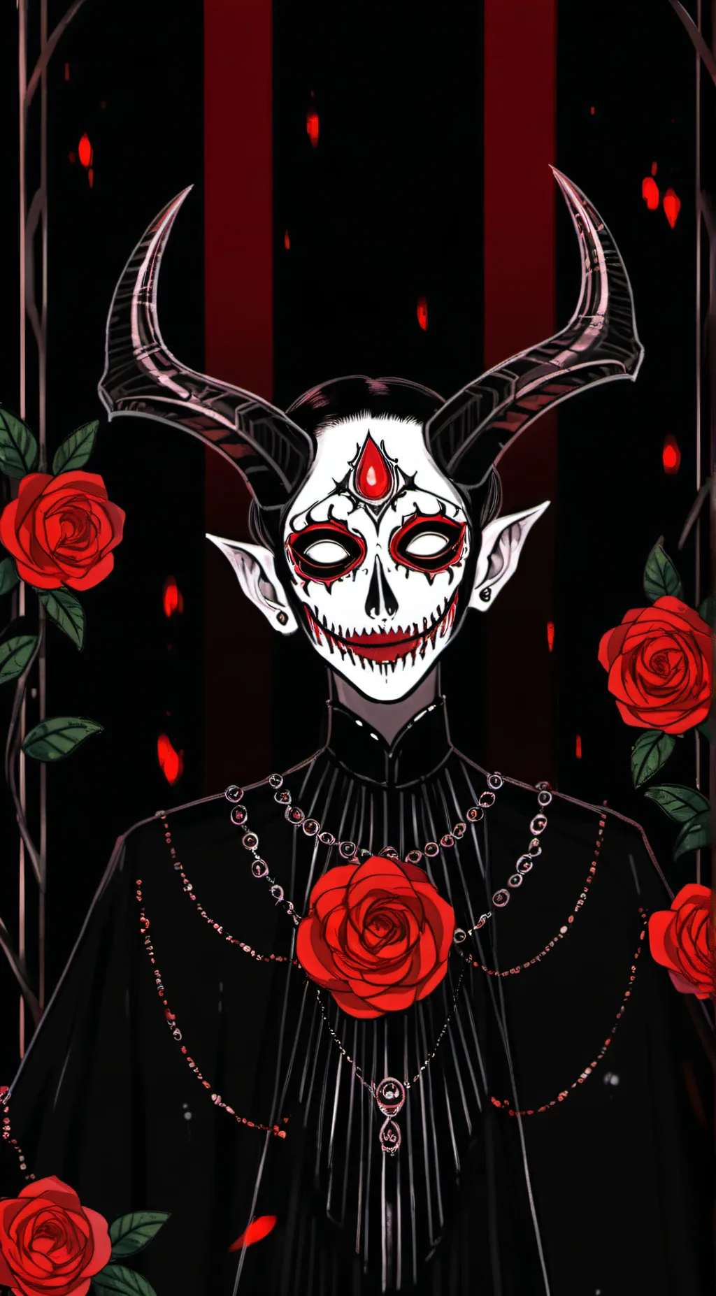 ai character: Rose background