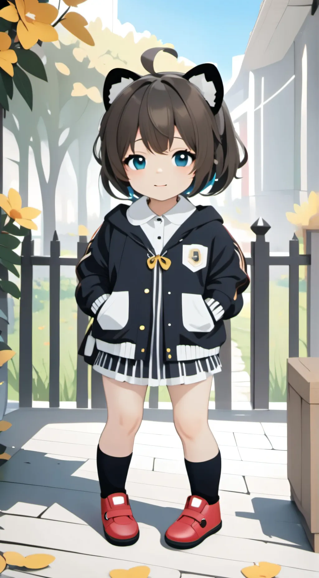 ai character: By by under eye background