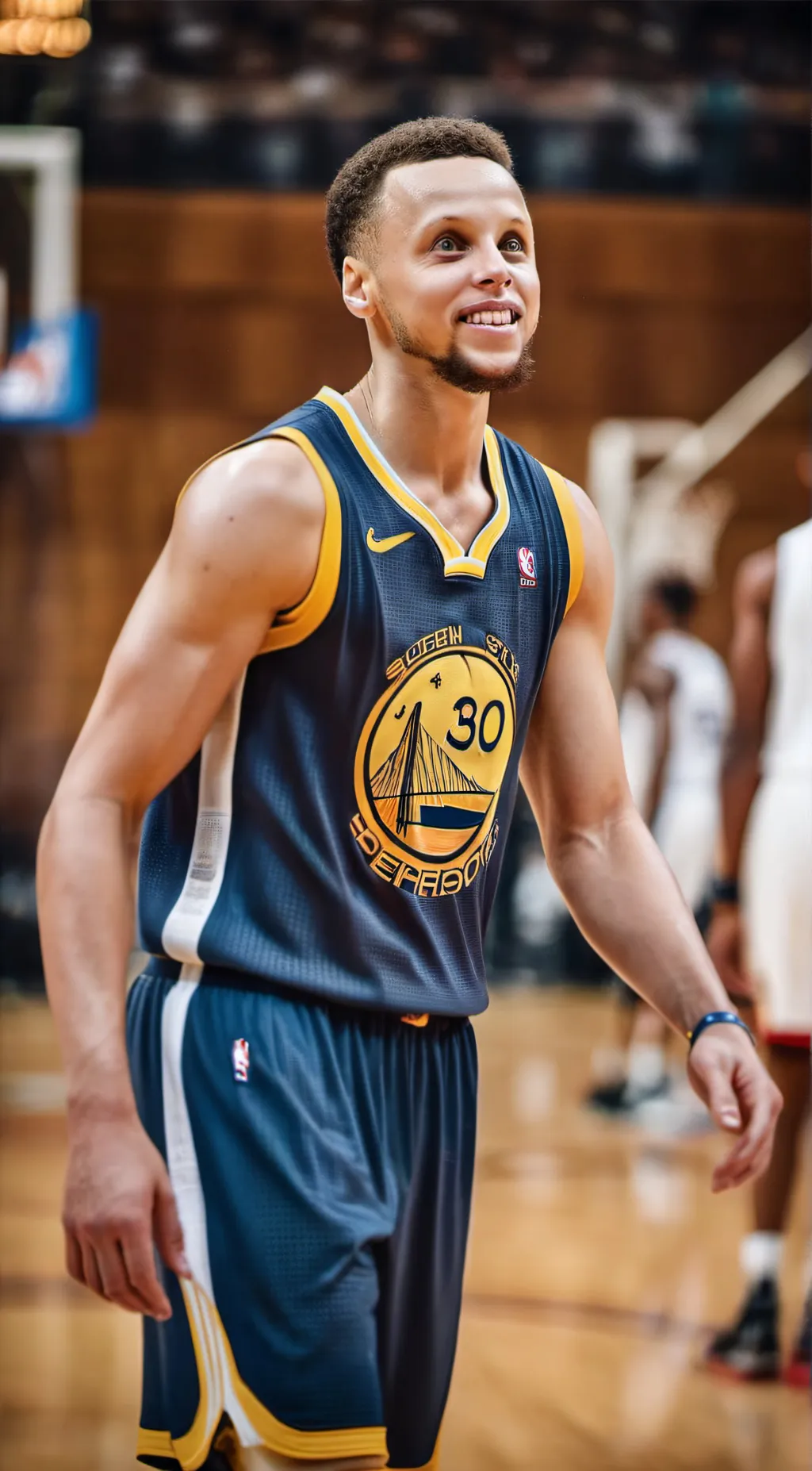 ai character: Stephen Curry  background