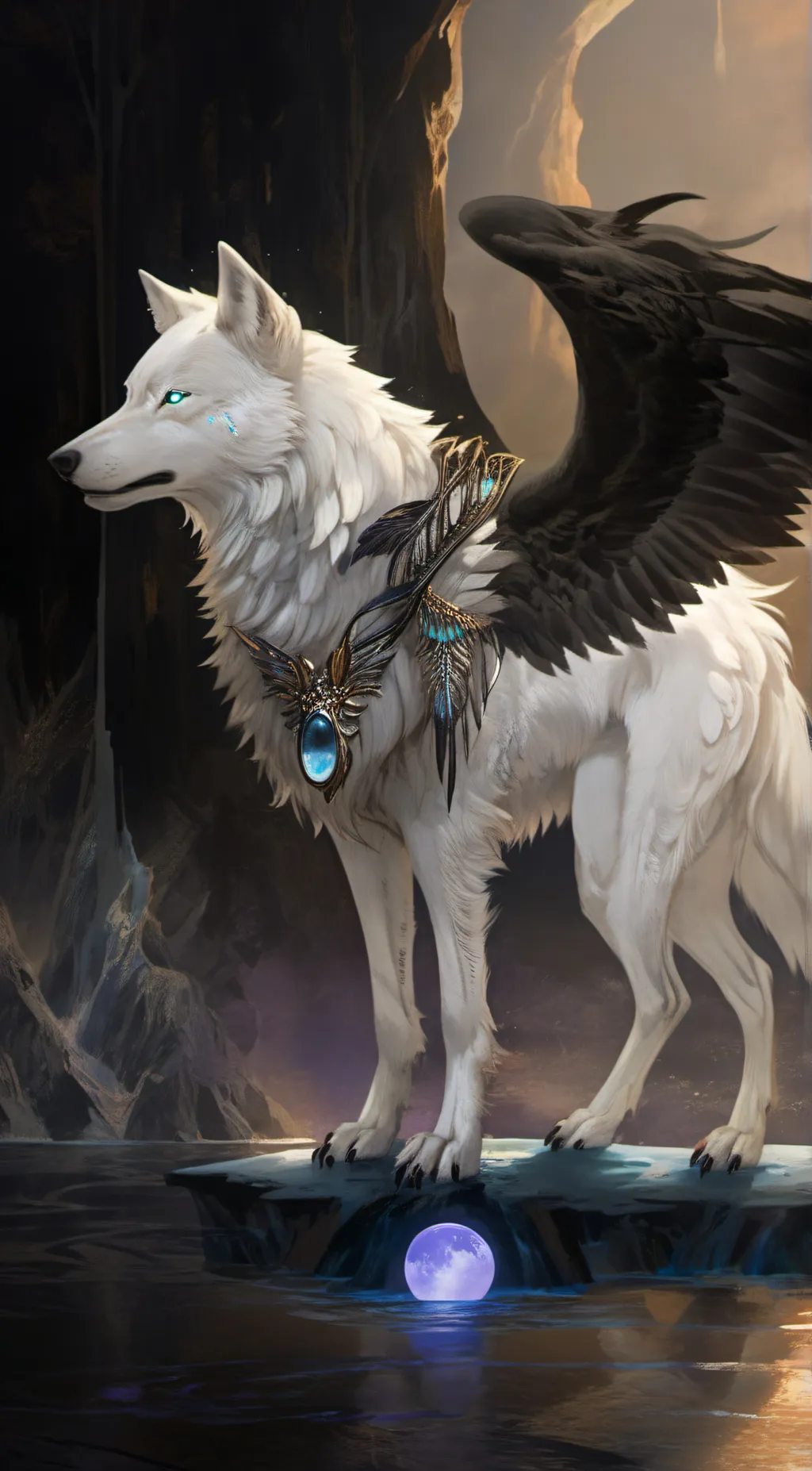 ai character: luna background