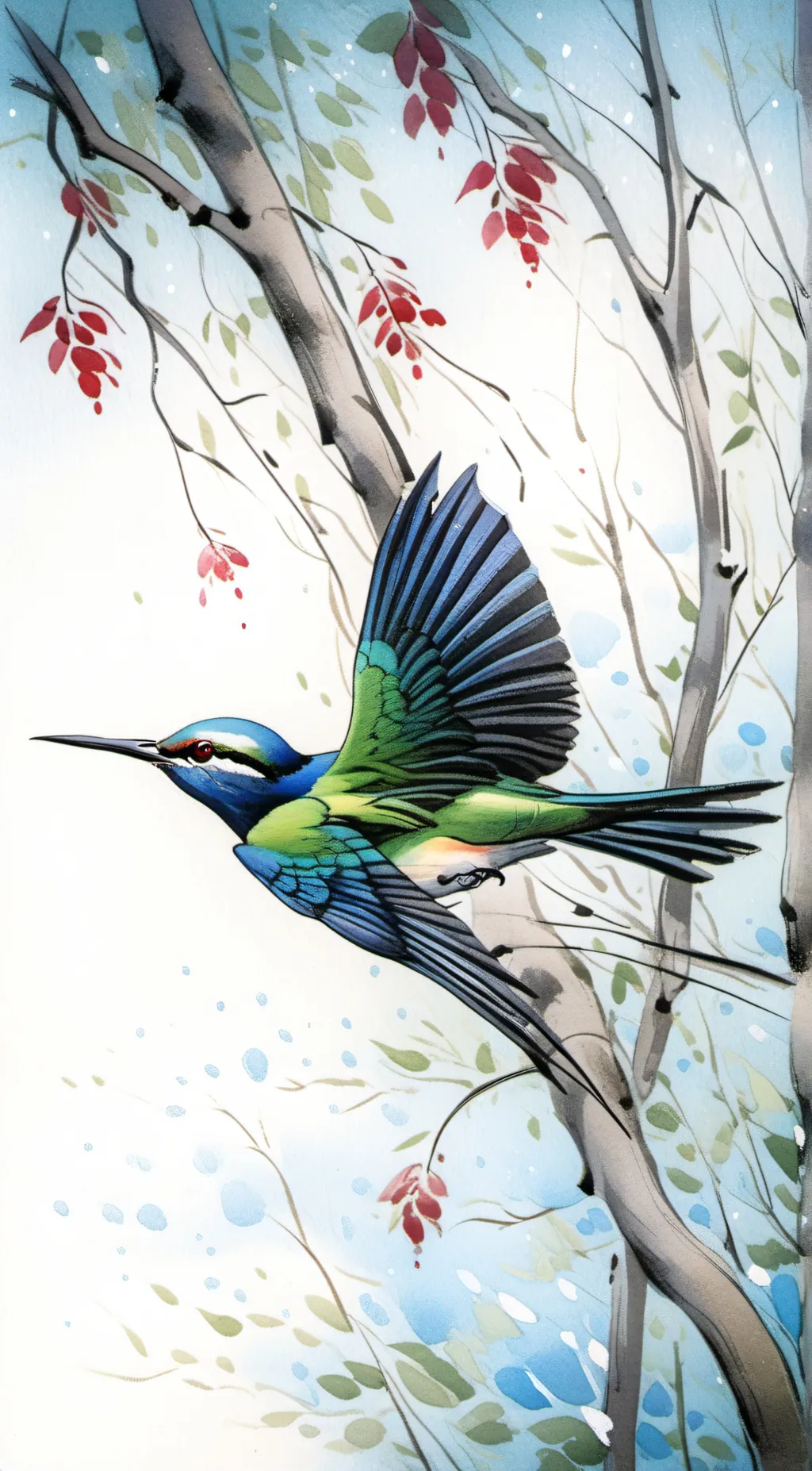 ai character: Bird background