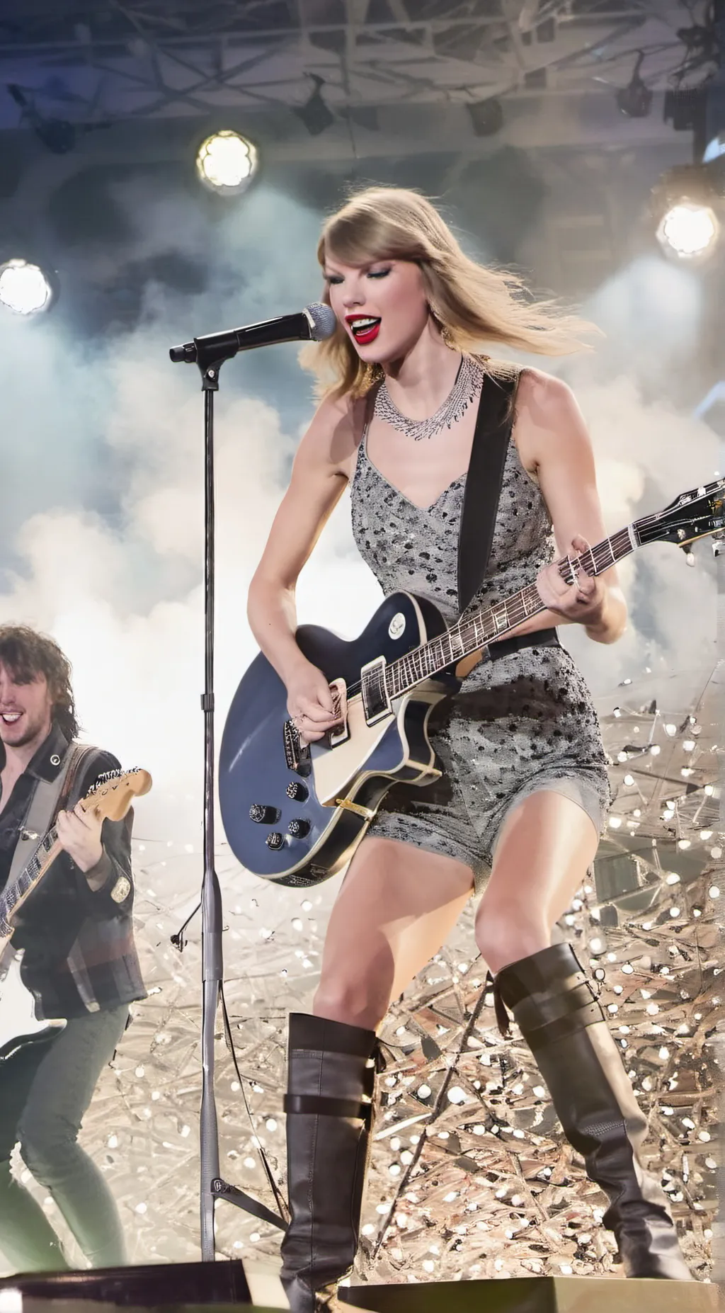 ai character: Taylor swift  background