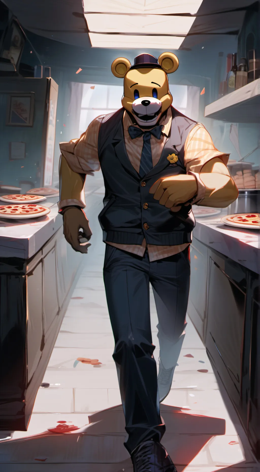 ai character: Fredbear background