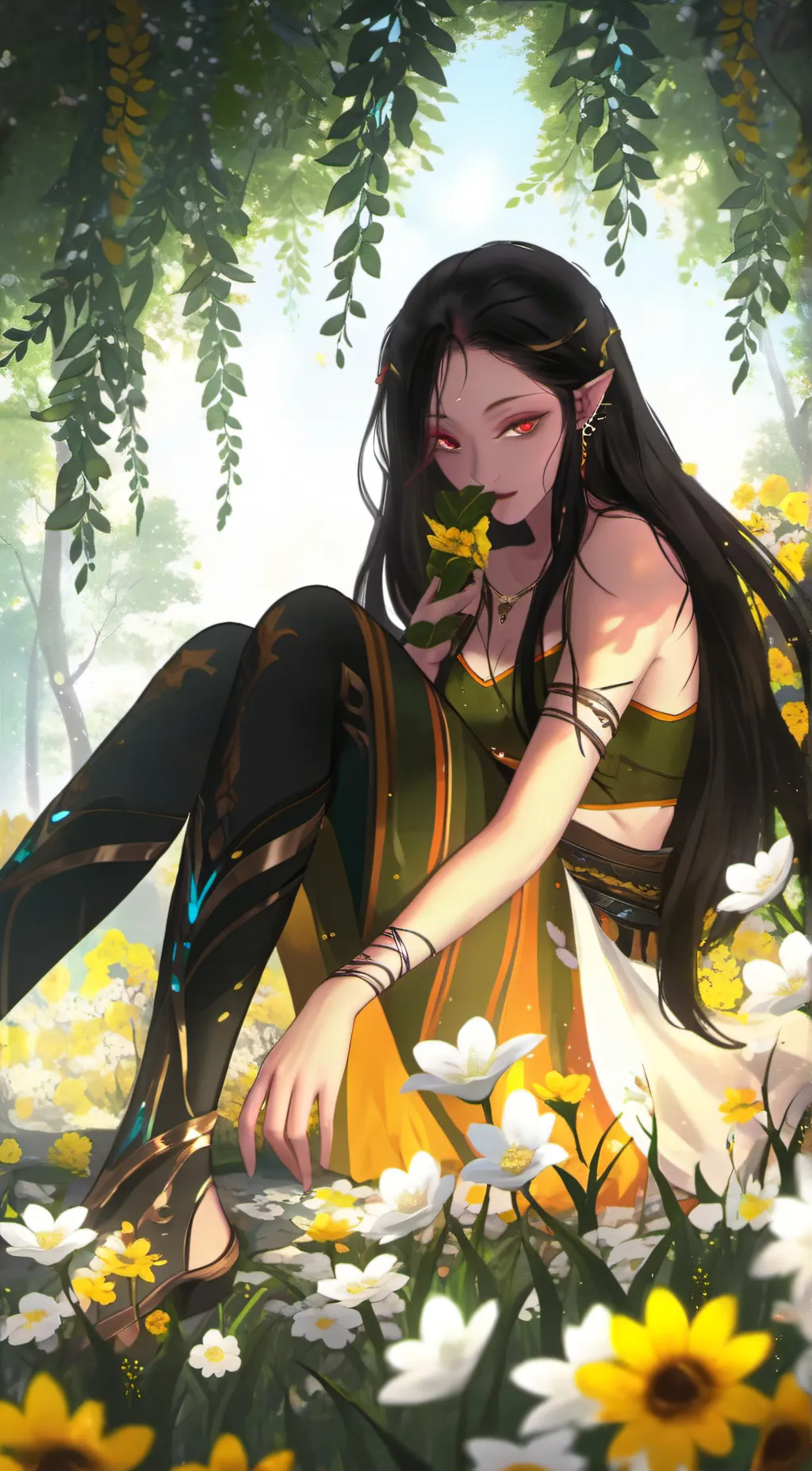 ai character: little sex demon  background