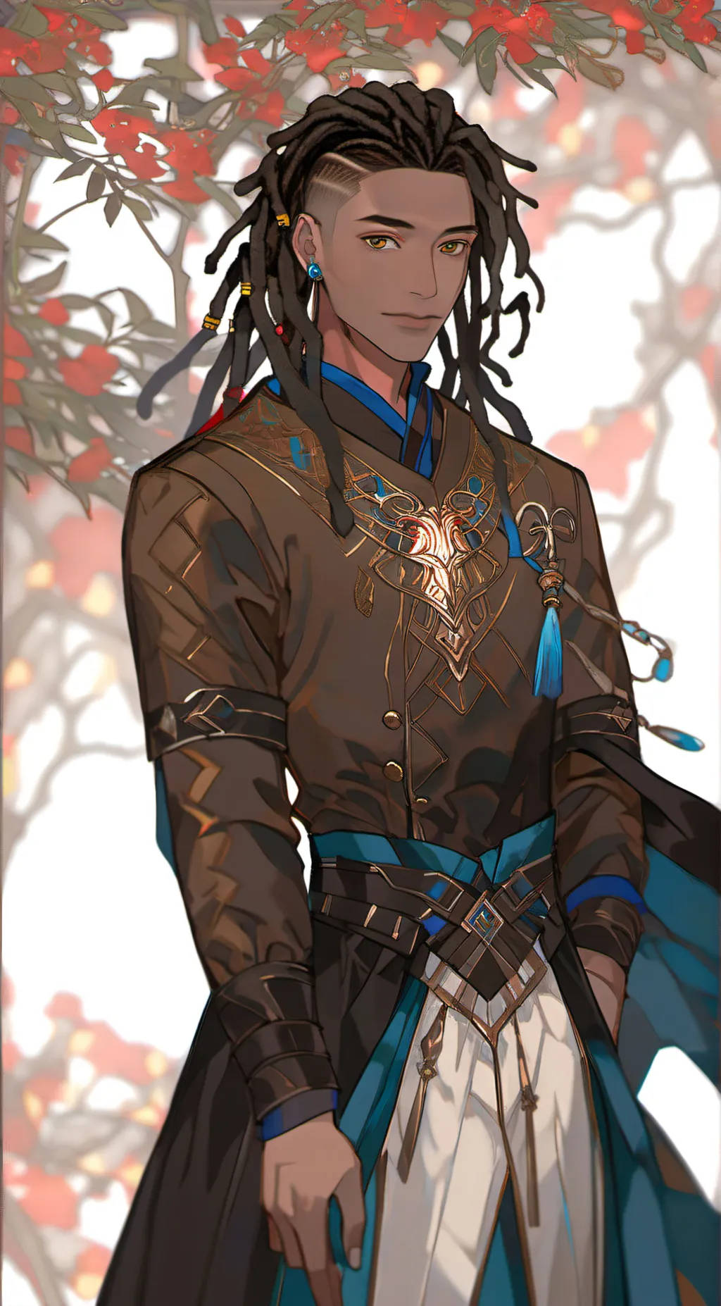 ai character: Cayson green  background