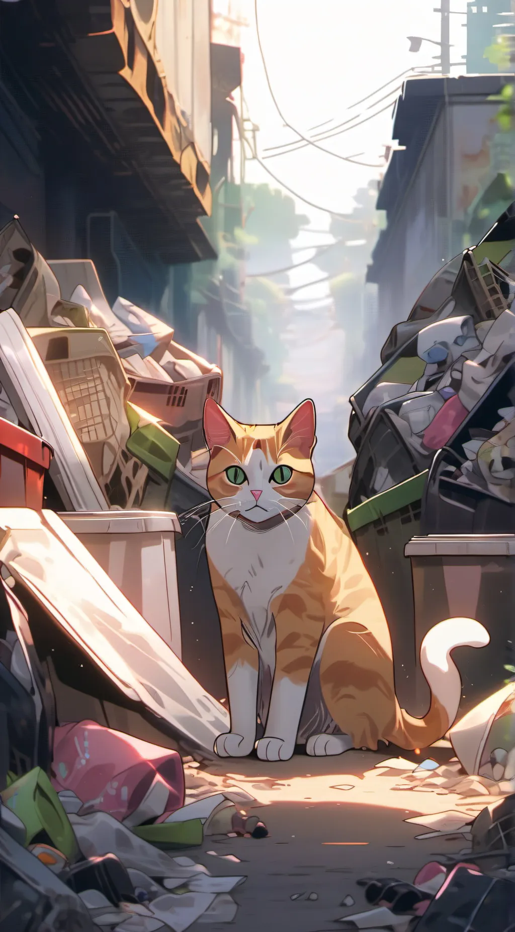 ai character: Stray background