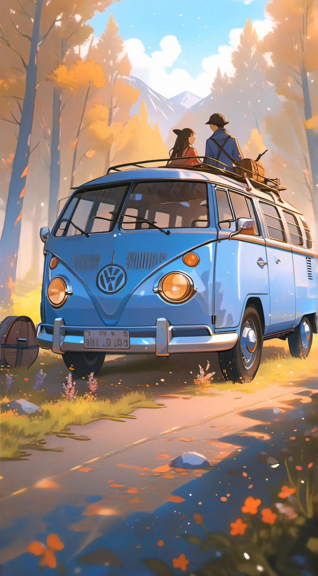 ai character: DeltaruneRoadTrip! background