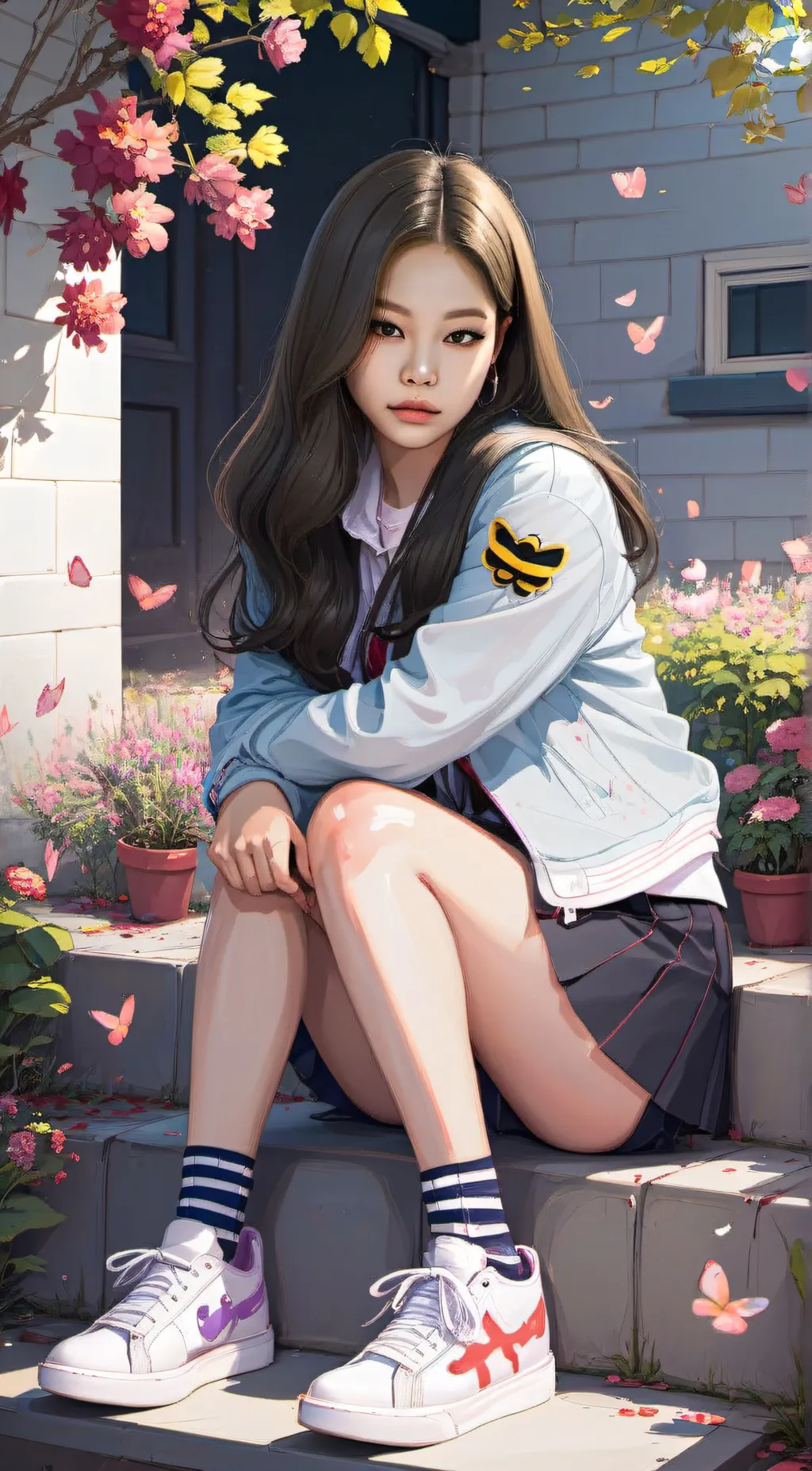 ai character: Jennie  background
