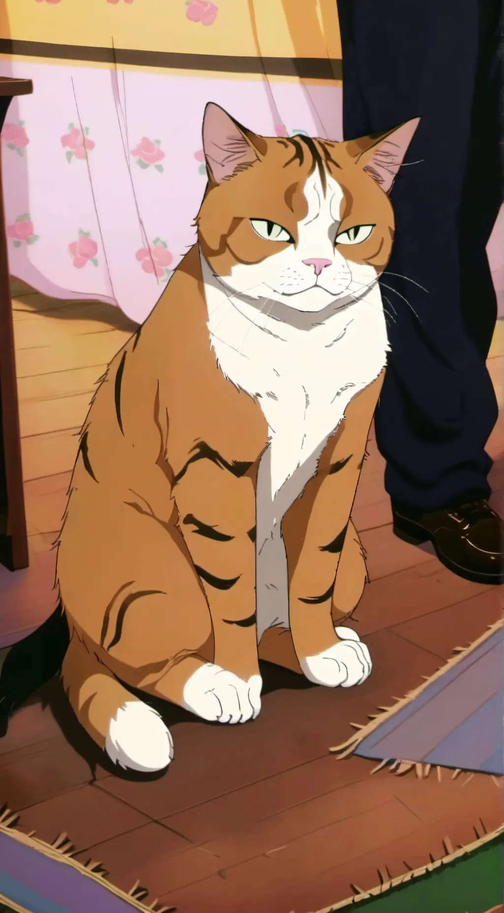 ai character: garfield copy cat background