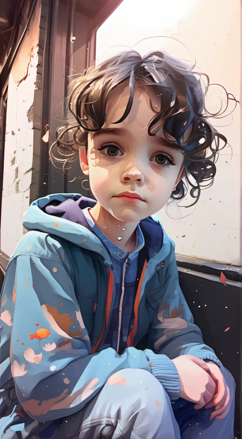 ai character: Sadness/Sofia  background