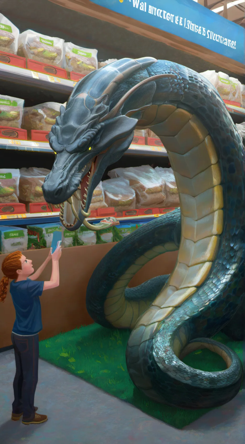 ai character: titanoboa background