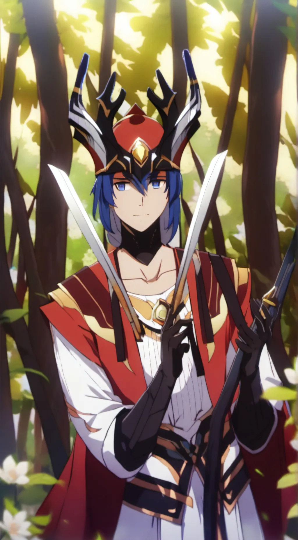 ai character: ein background