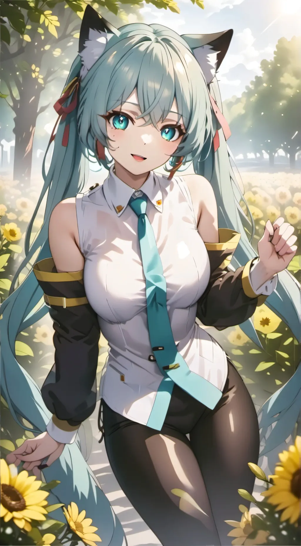 ai character: Miku background