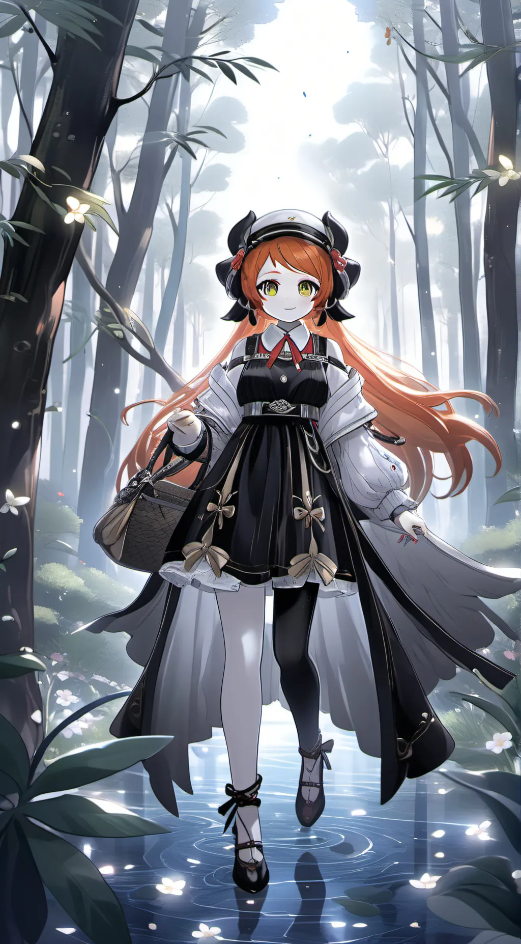 ai character: bacon girl  background