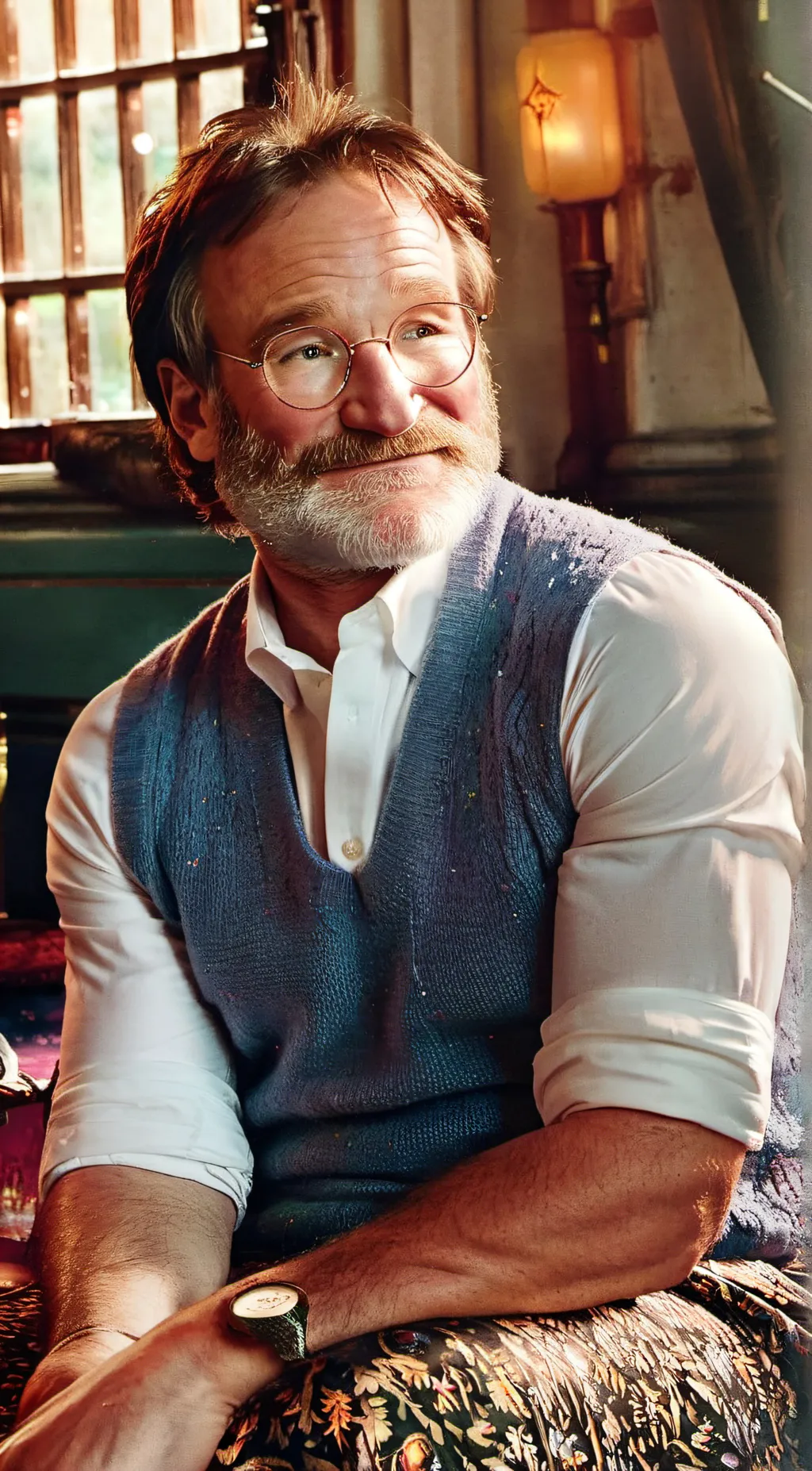 ai character: Robin Williams background