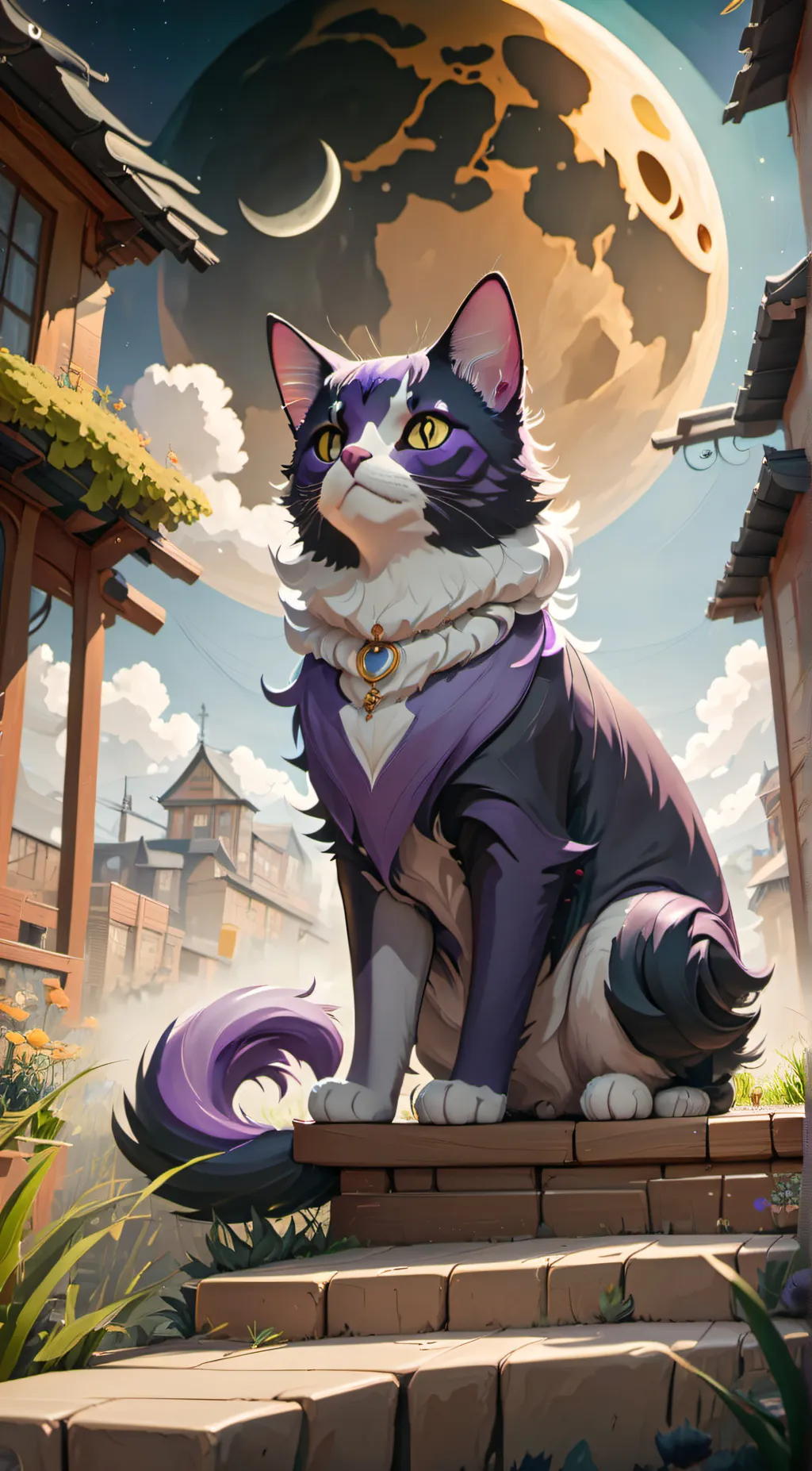 ai character: cat nap  background