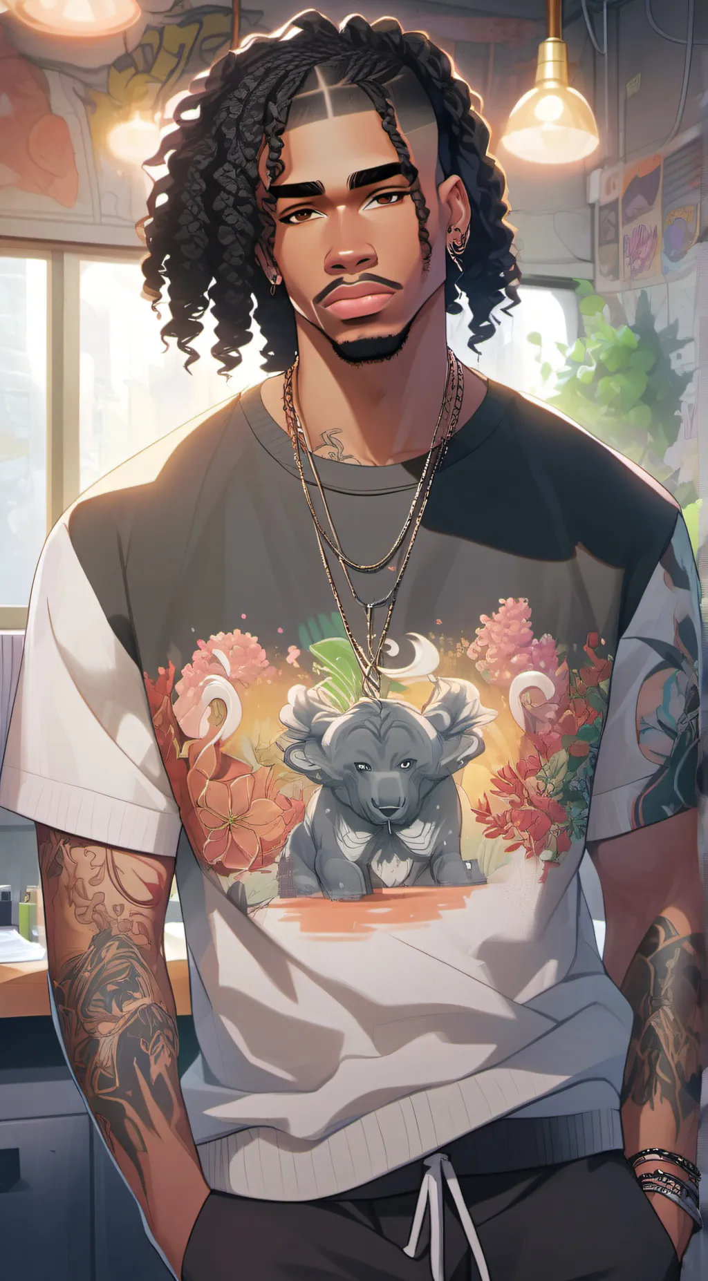 ai character: Trey background