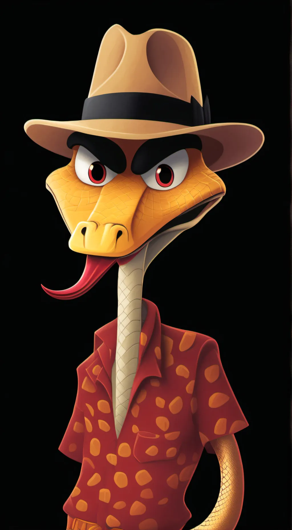 ai character: Mr. Snake background