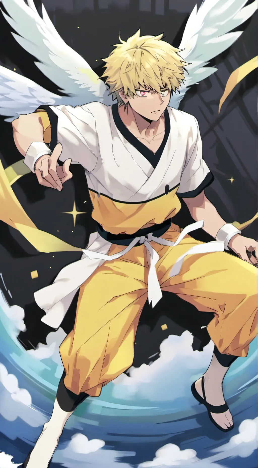 ai character: angel bokugou  background