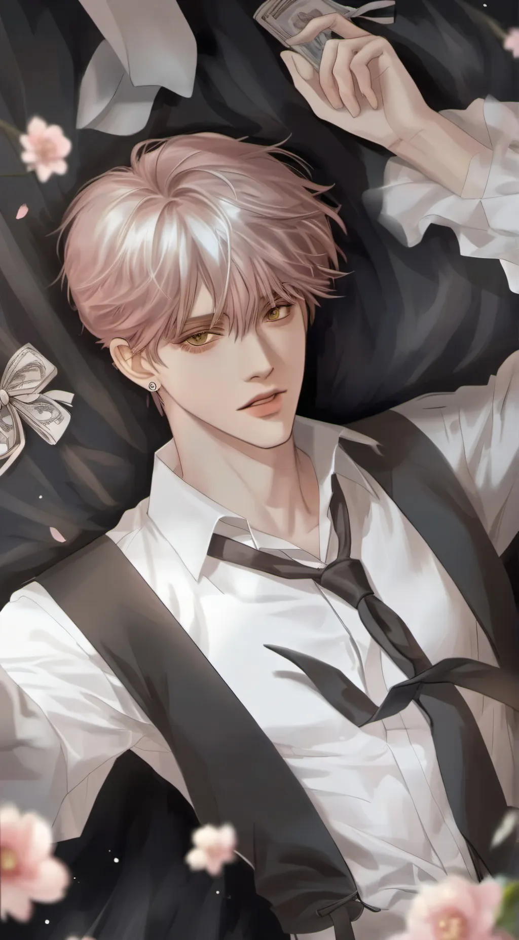 ai character: san-jungsang~🖕😃 background