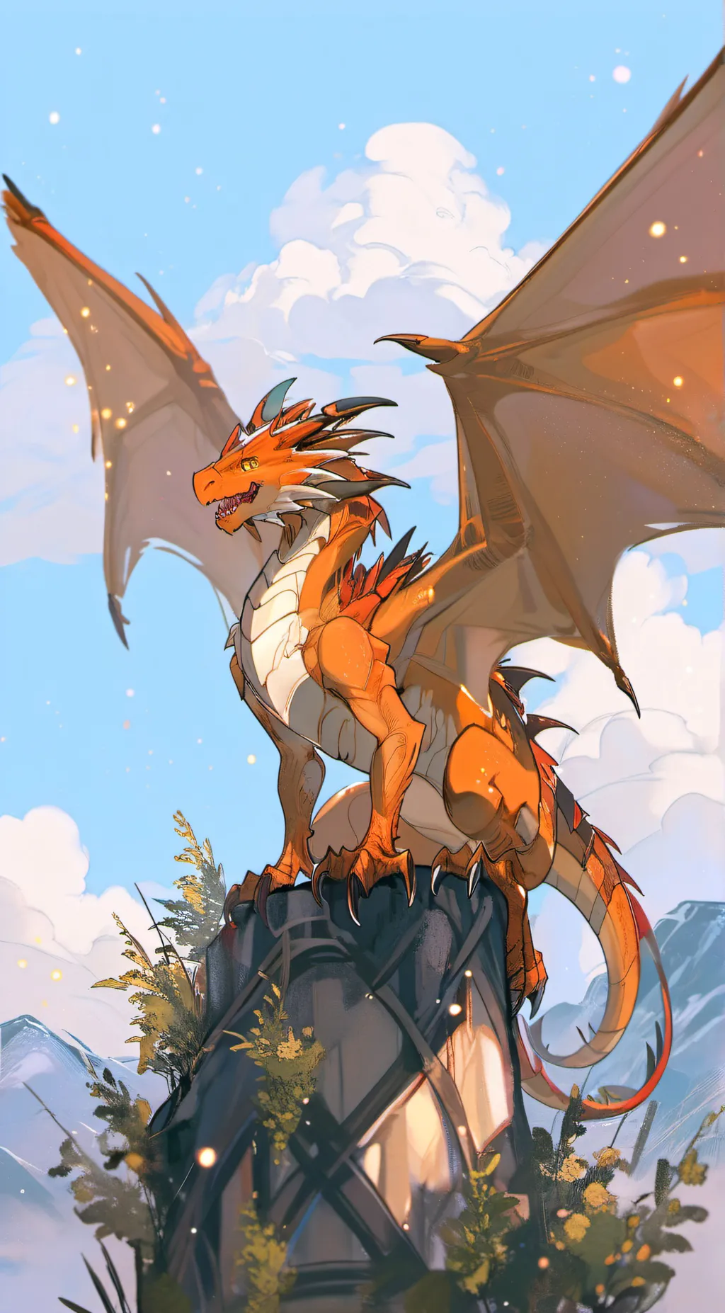 ai character: Clay background