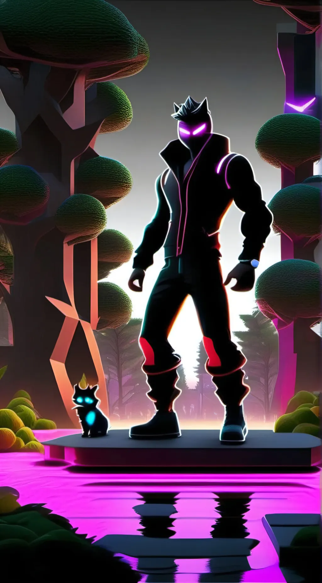 ai character: Batvsclown23 background