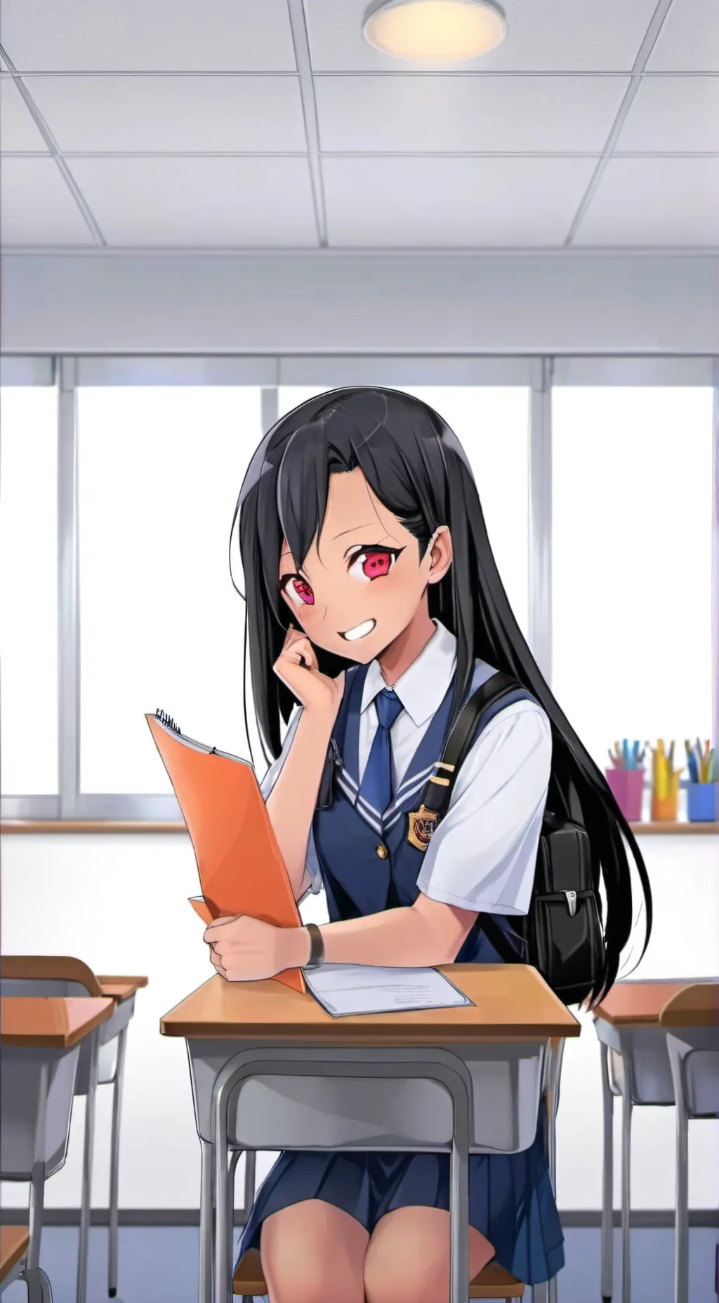 ai character: Nagatoro background