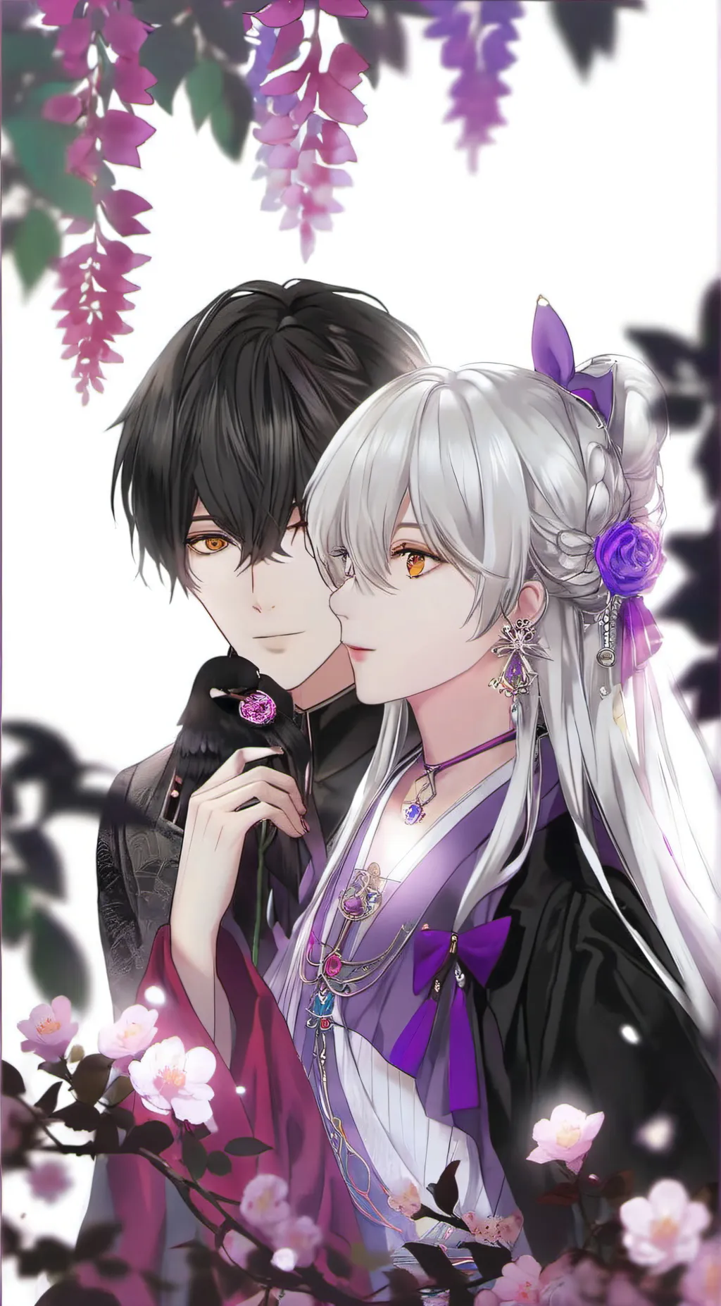 ai character: giyu and shinobu/u background