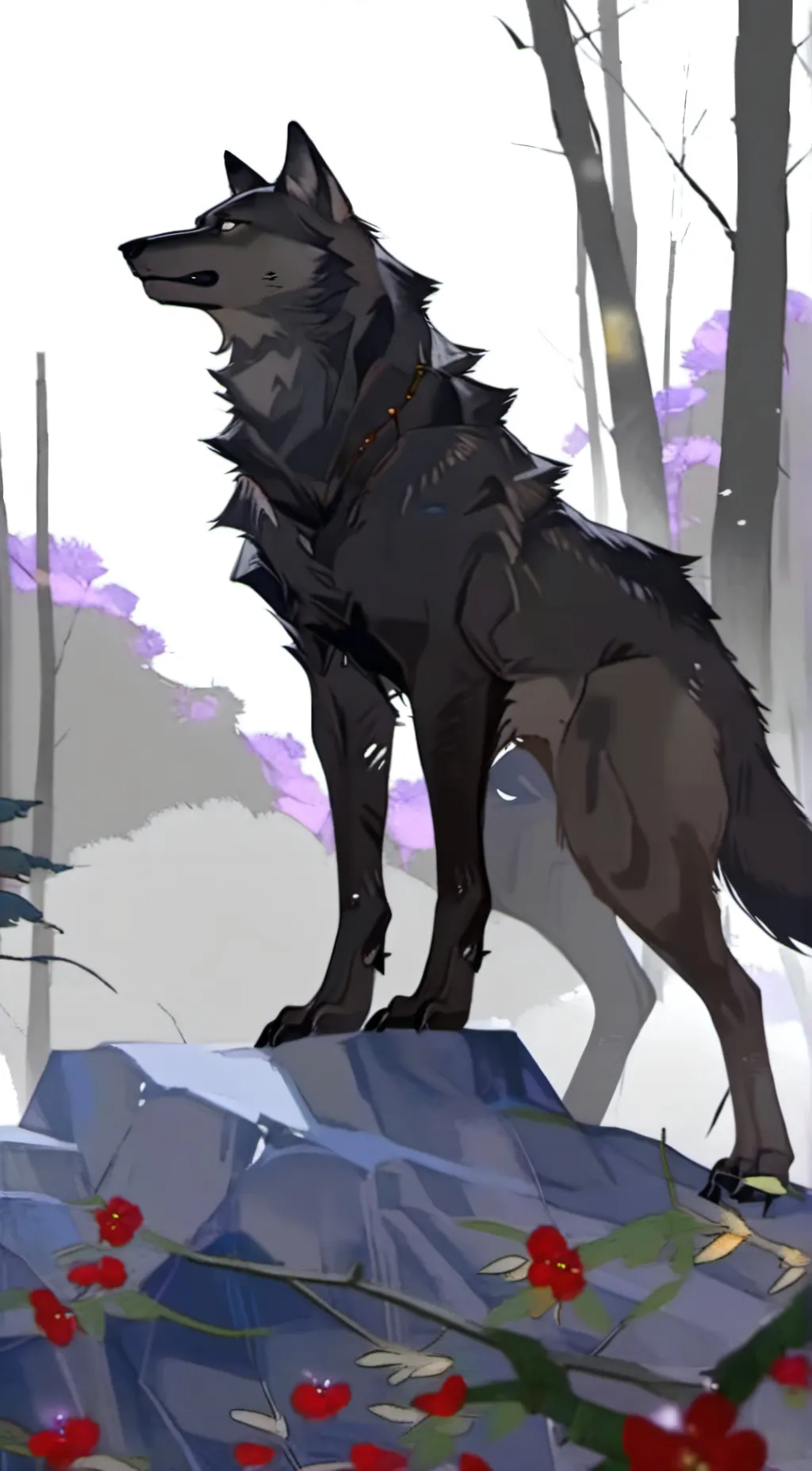 ai character: werewolf background