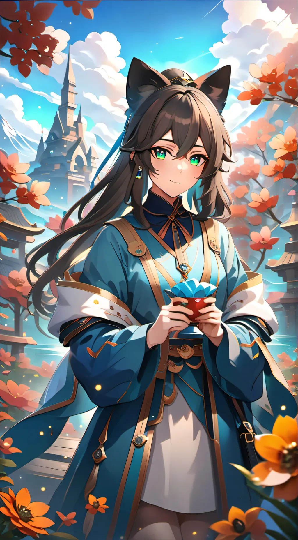 ai character: •°☆Łeø☆°• background