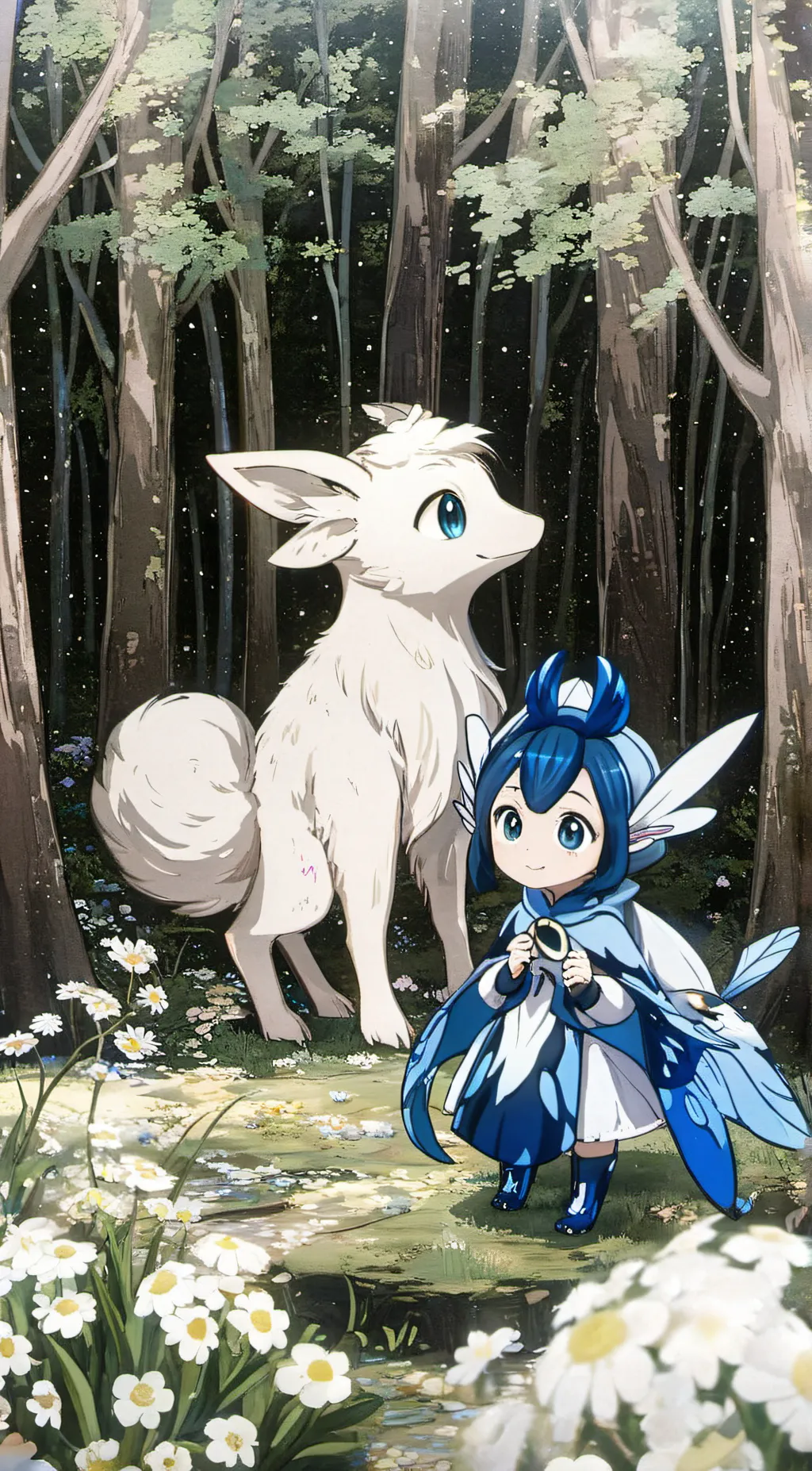 ai character: Luna background